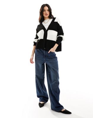 Кардиган в монополоску ASOS DESIGN