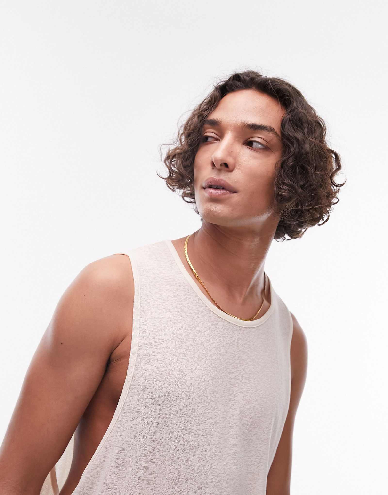 Майка из драпированного крепа Topman из камня 7490₽