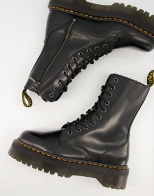 Черные высокие ботинки Dr Martens 10 Eye Jadon