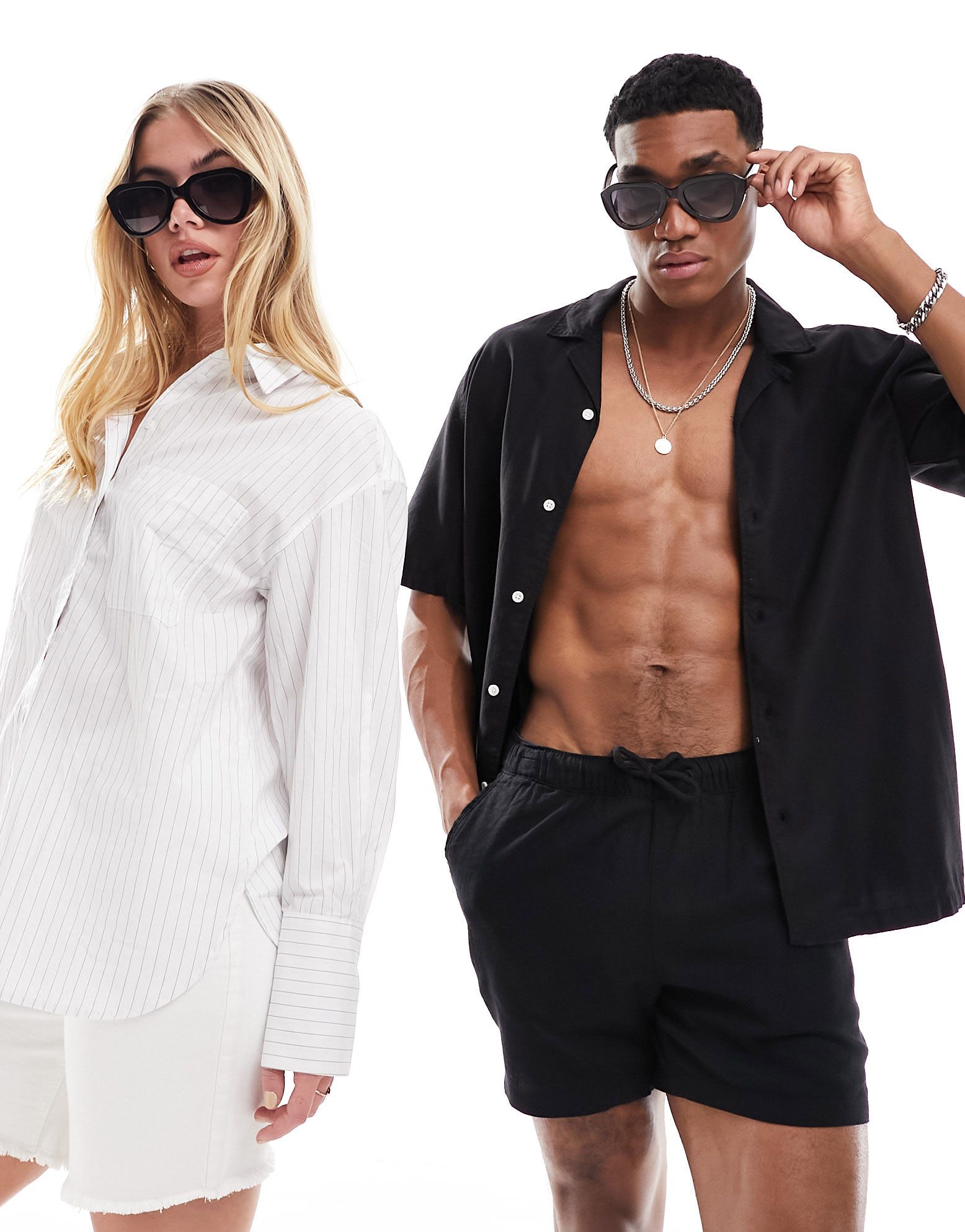 Черные массивные угловатые солнцезащитные очки AJ Morgan 4590₽