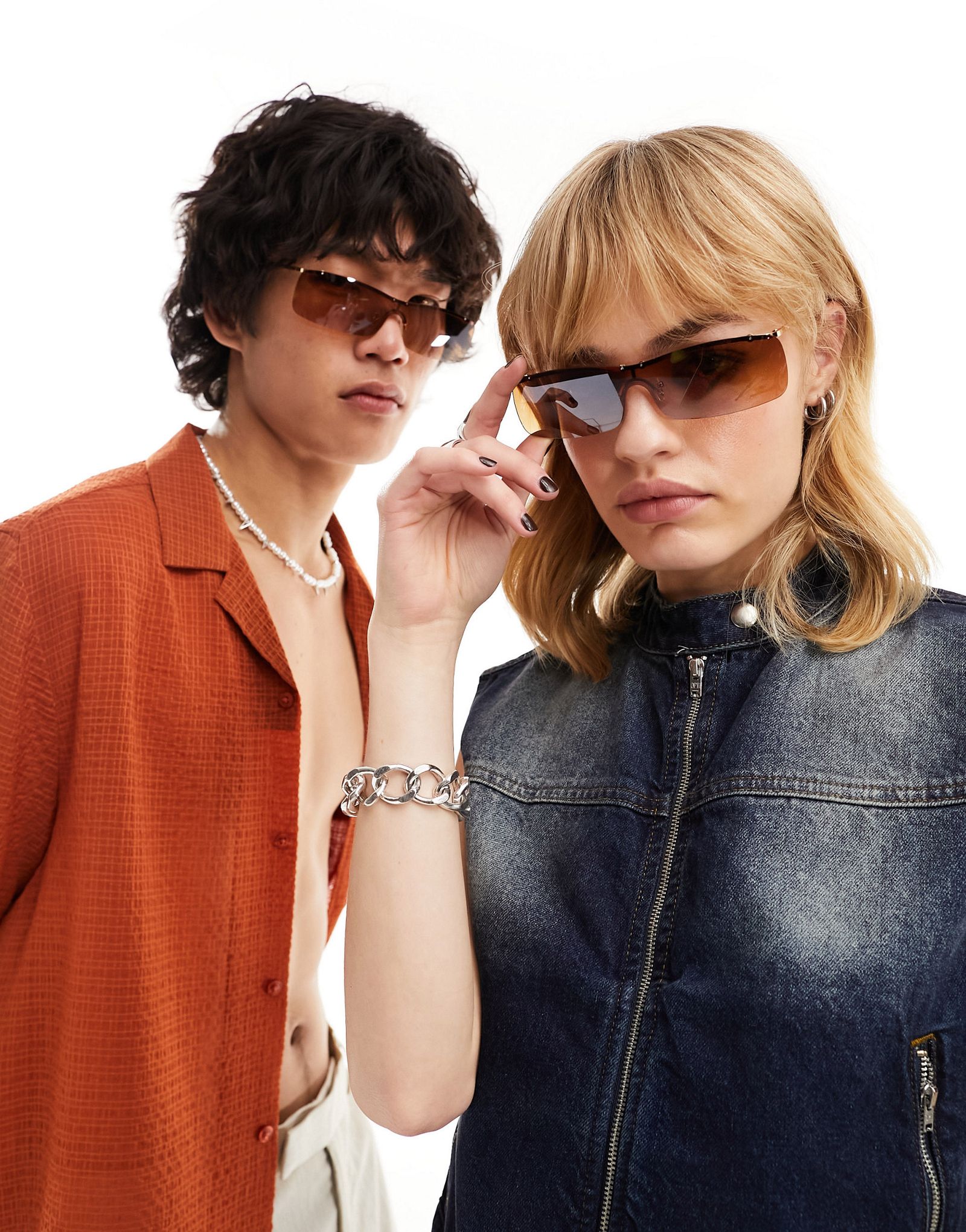 Солнцезащитные очки-гонщики AJ Morgan Stealth с золотым зеркалом