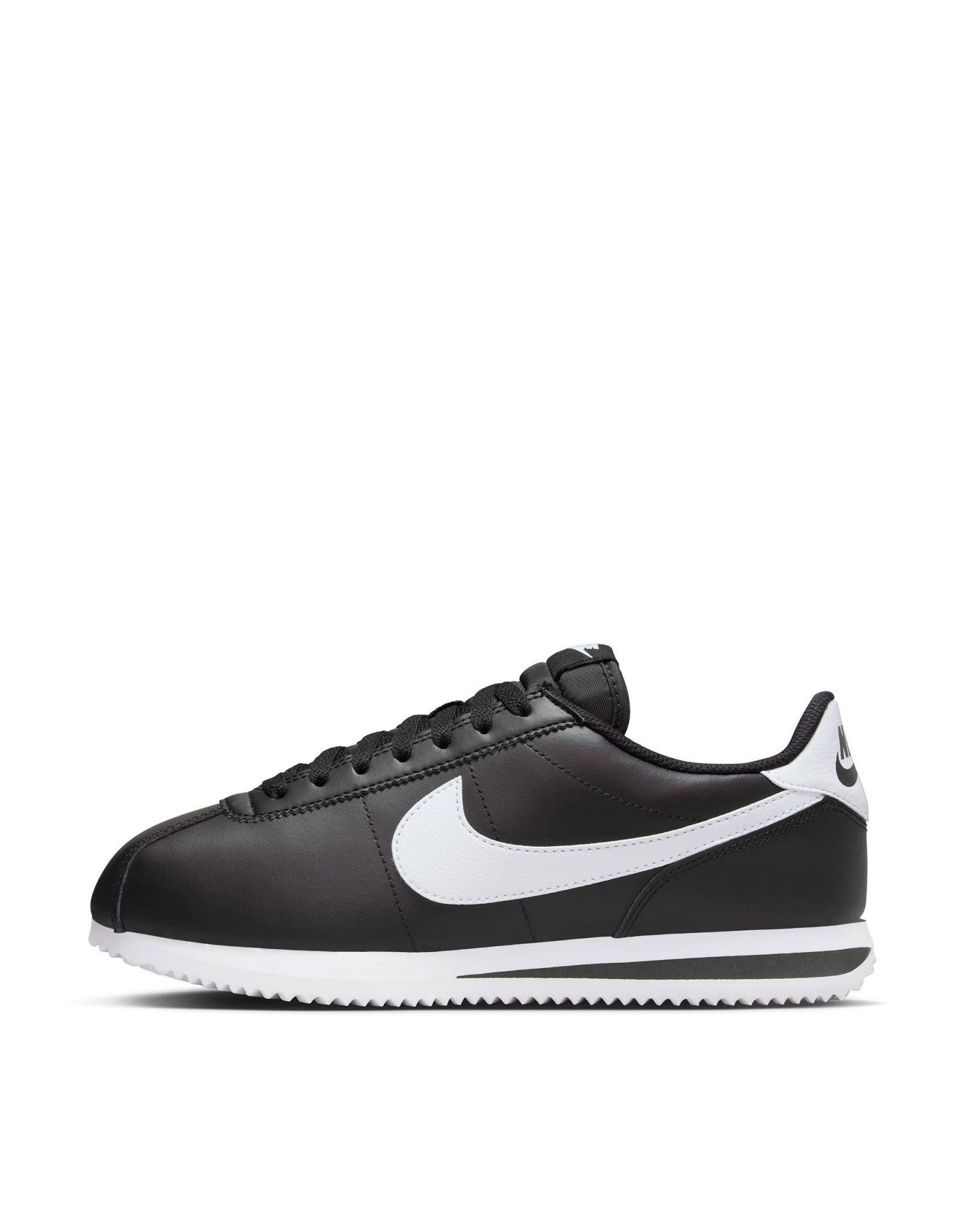 Черные кожаные кроссовки Nike Cortez 18390₽