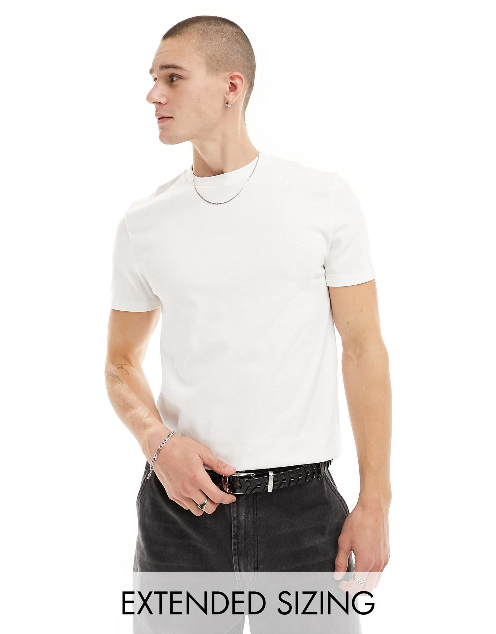 Белая футболка с круглым вырезом ASOS DESIGN