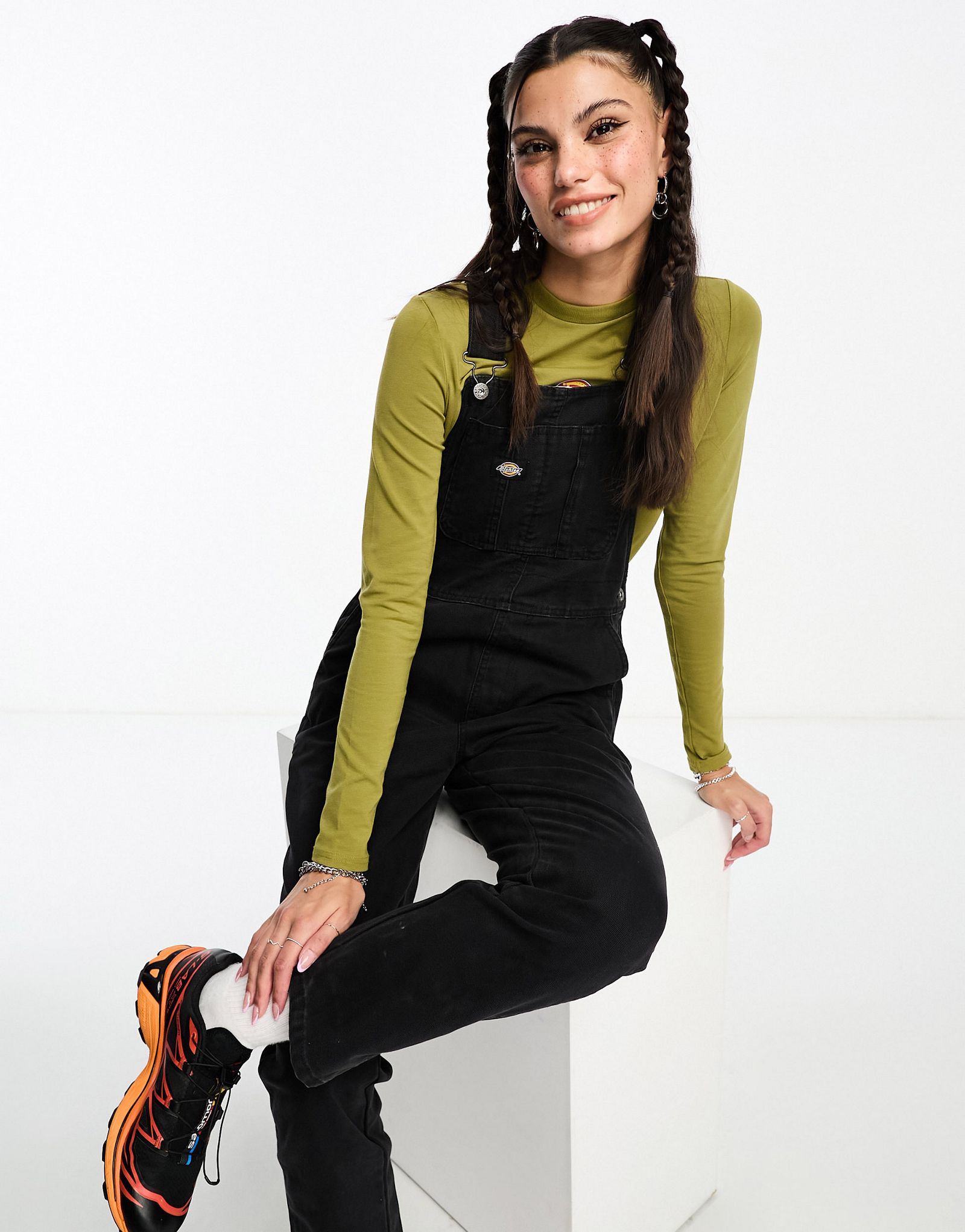 Классический черный комбинезон на лямках Dickies Duck Canvas 8890₽