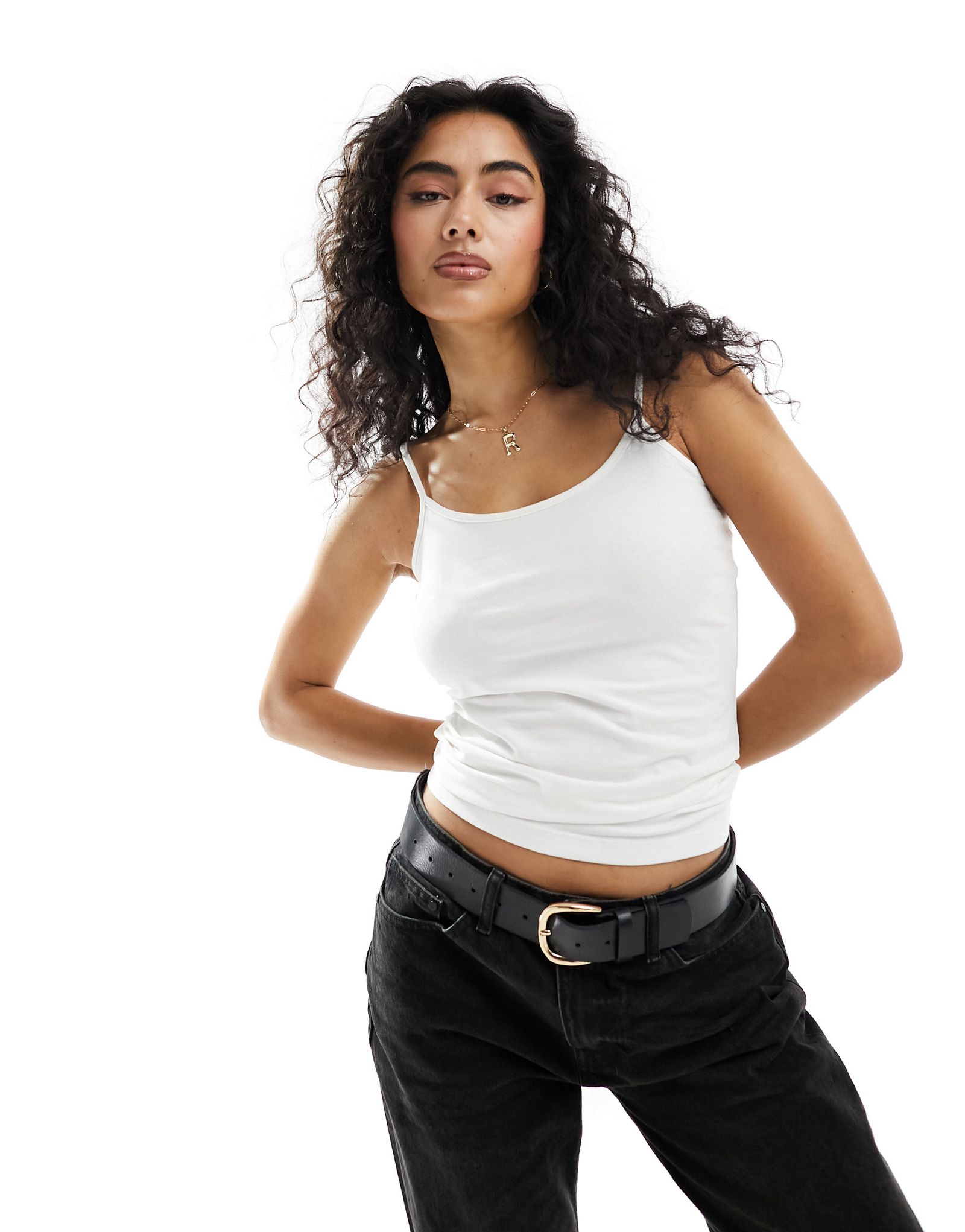 Белая майка с бретелями JDY 3690₽