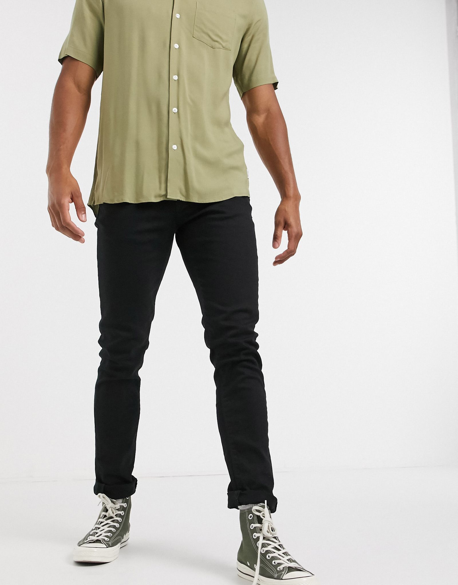 Черные джинсы скинни River Island 5990₽