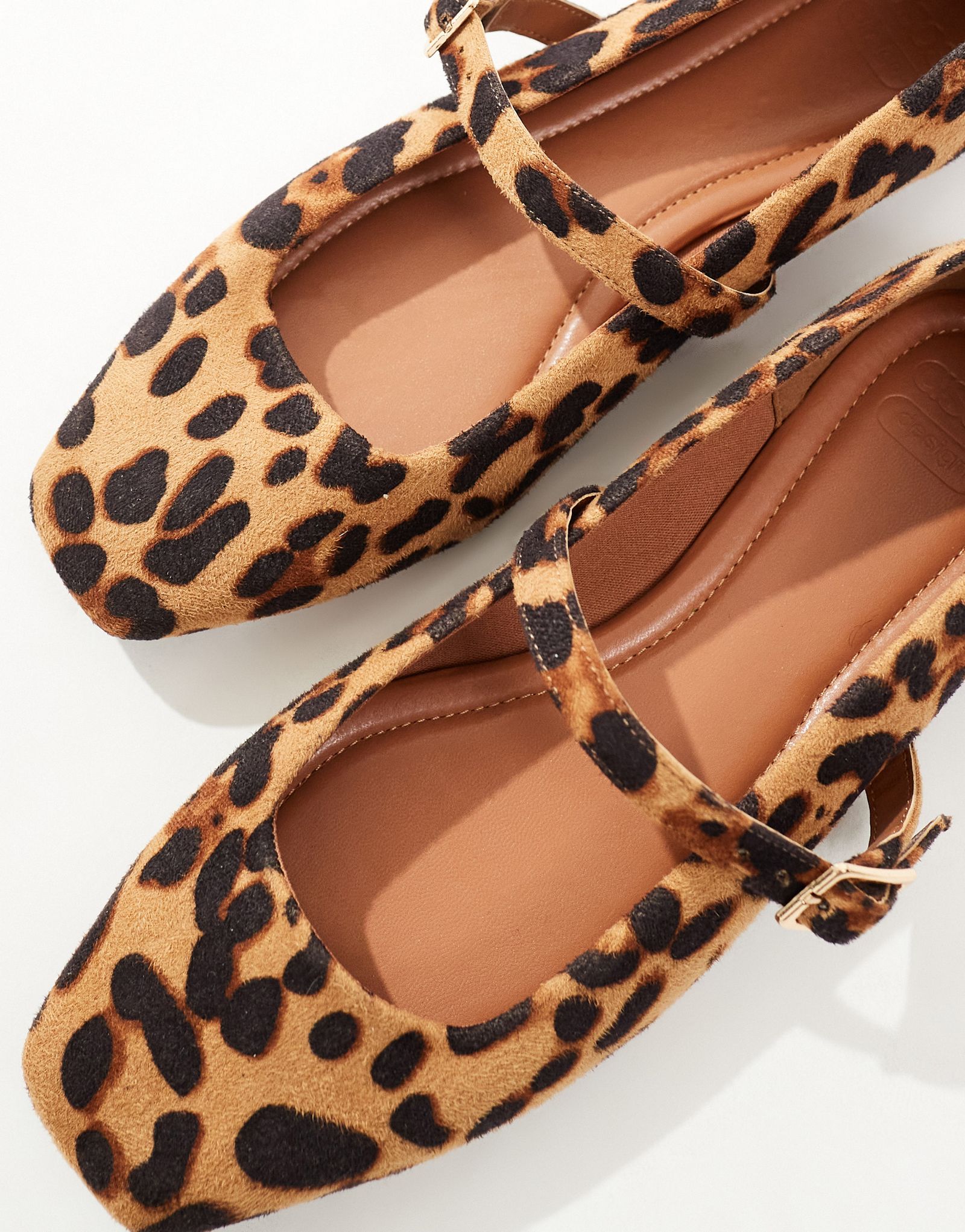 Leopard mary jane flats online