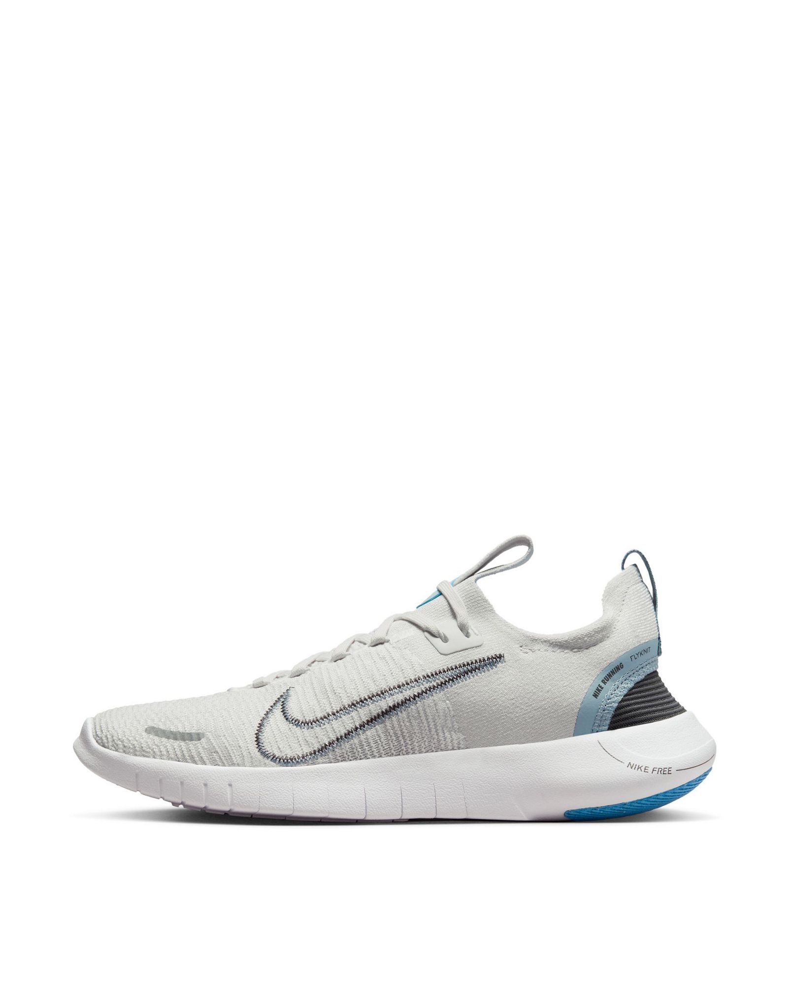 Серо-белые кроссовки Nike Running Free Run NN