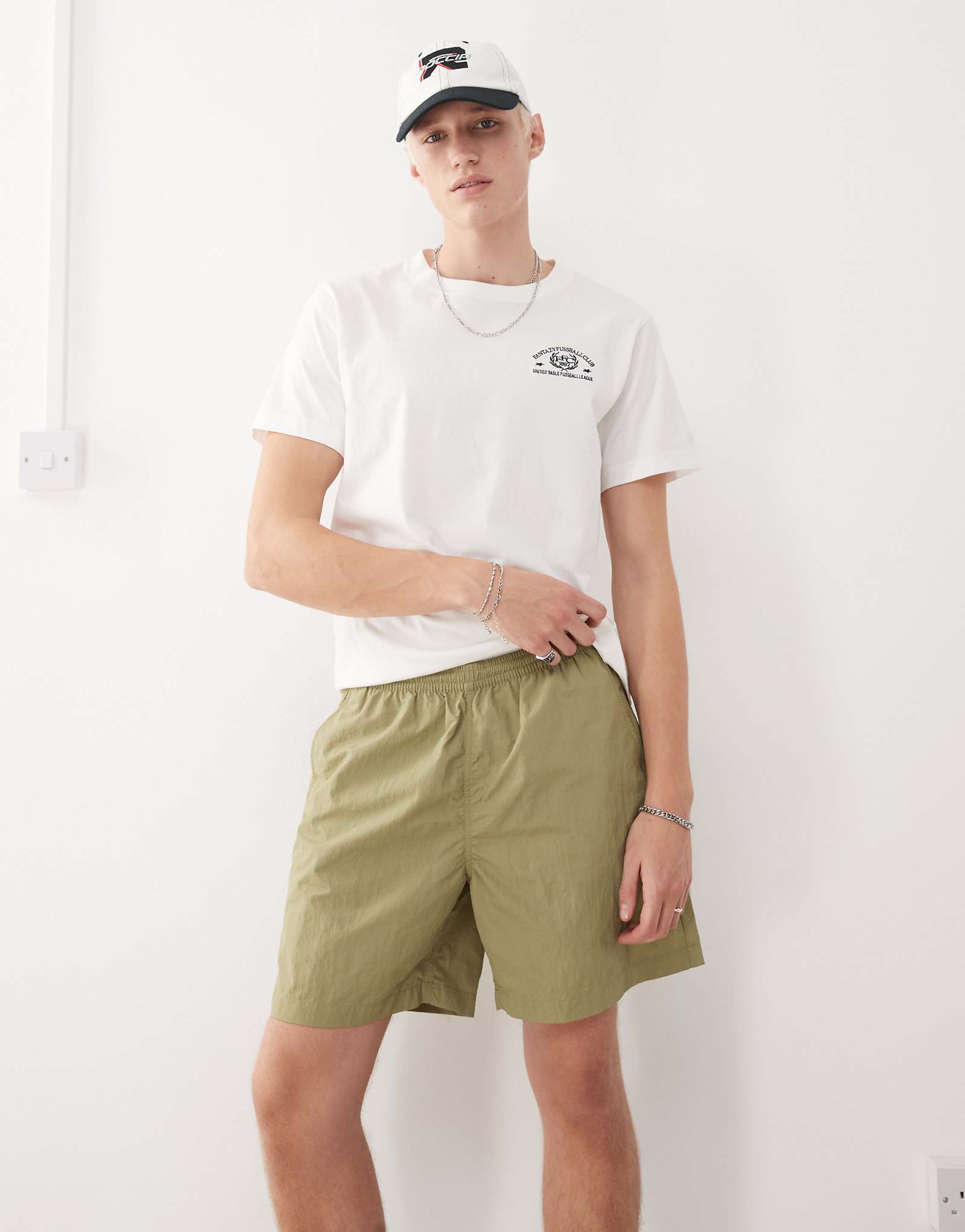 Weekday swim shorts in khaki 4290₽