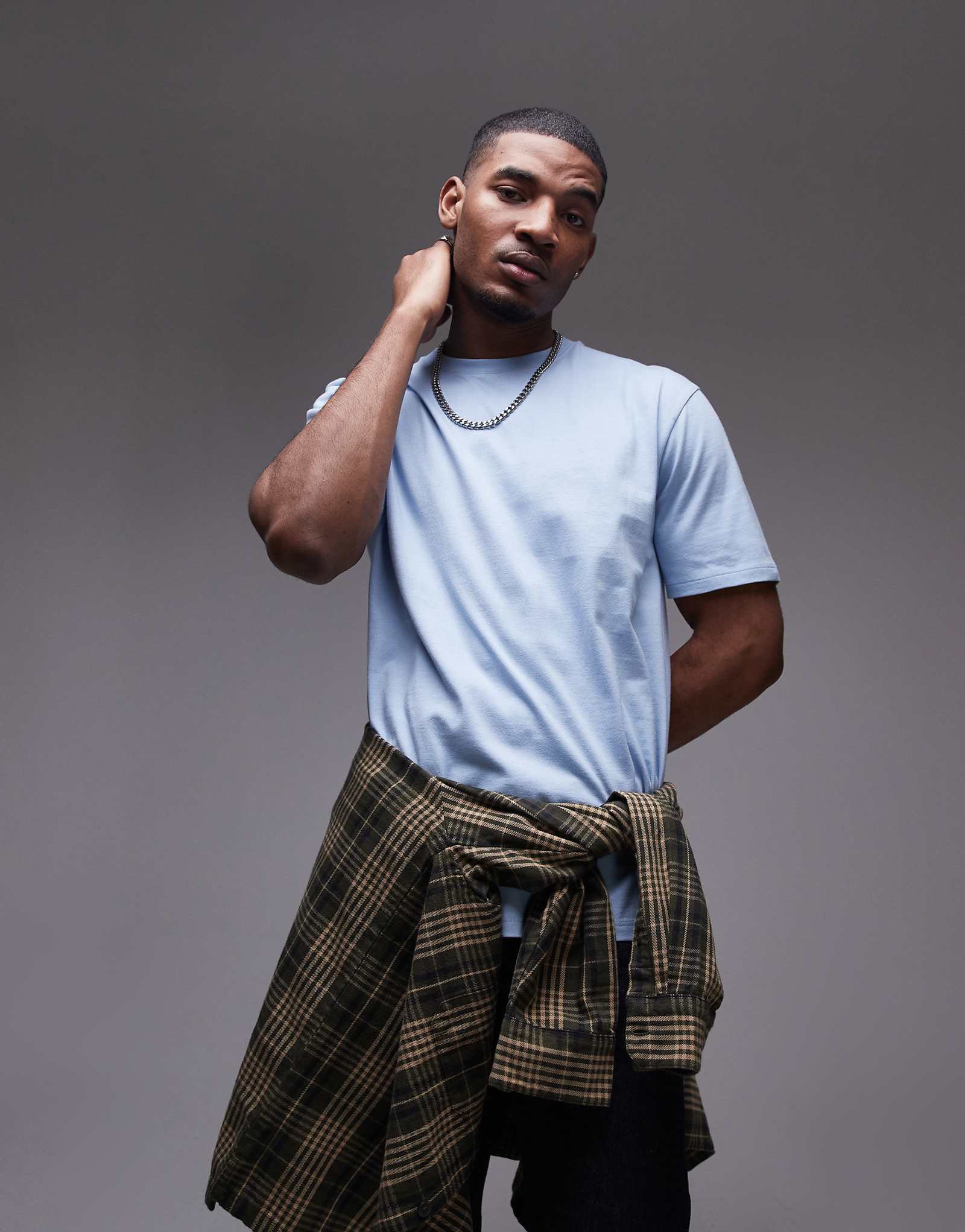 Topman oversized fit t-shirt in blue 3390₽