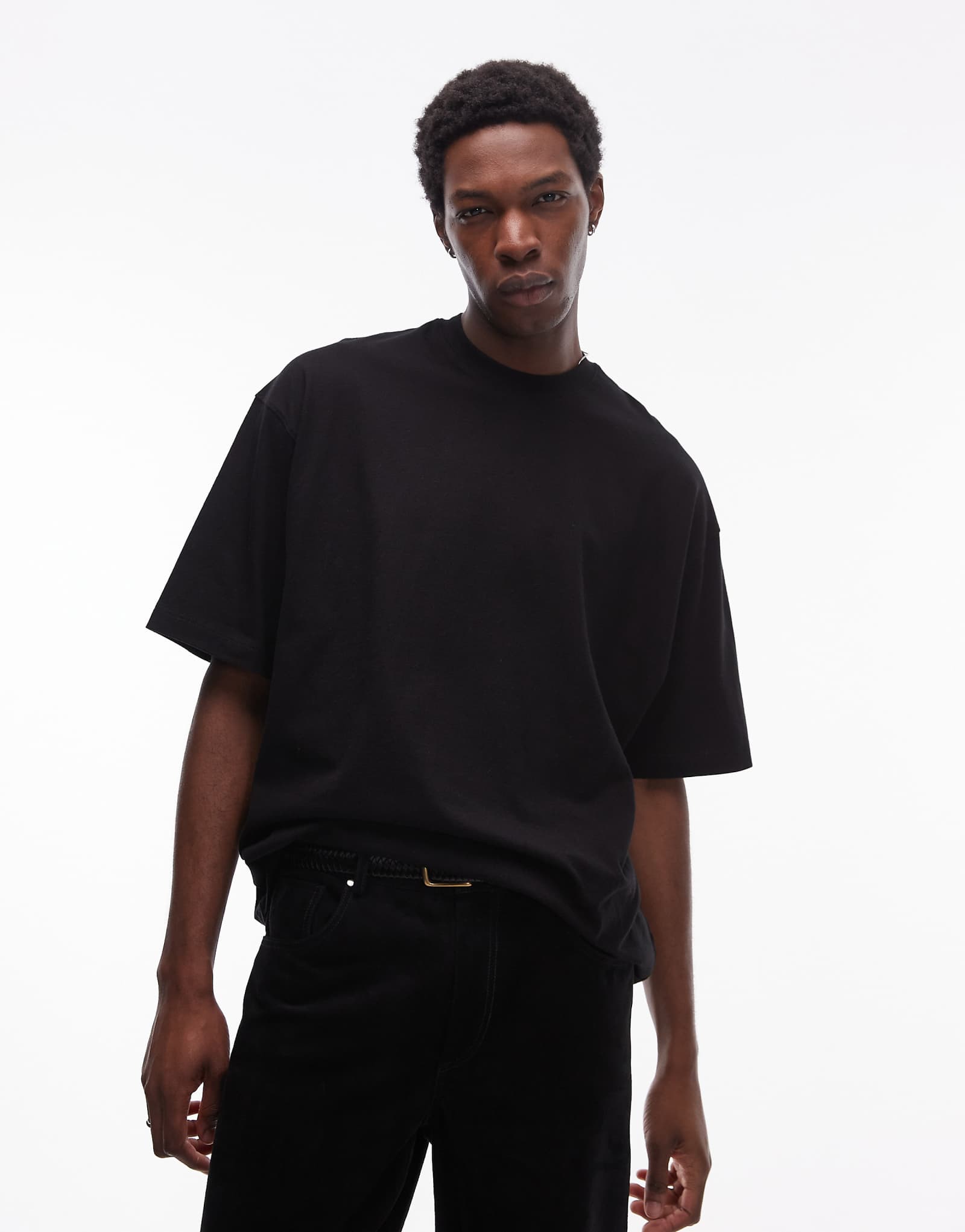 Topman extreme oversized fit t-shirt in black 5090₽