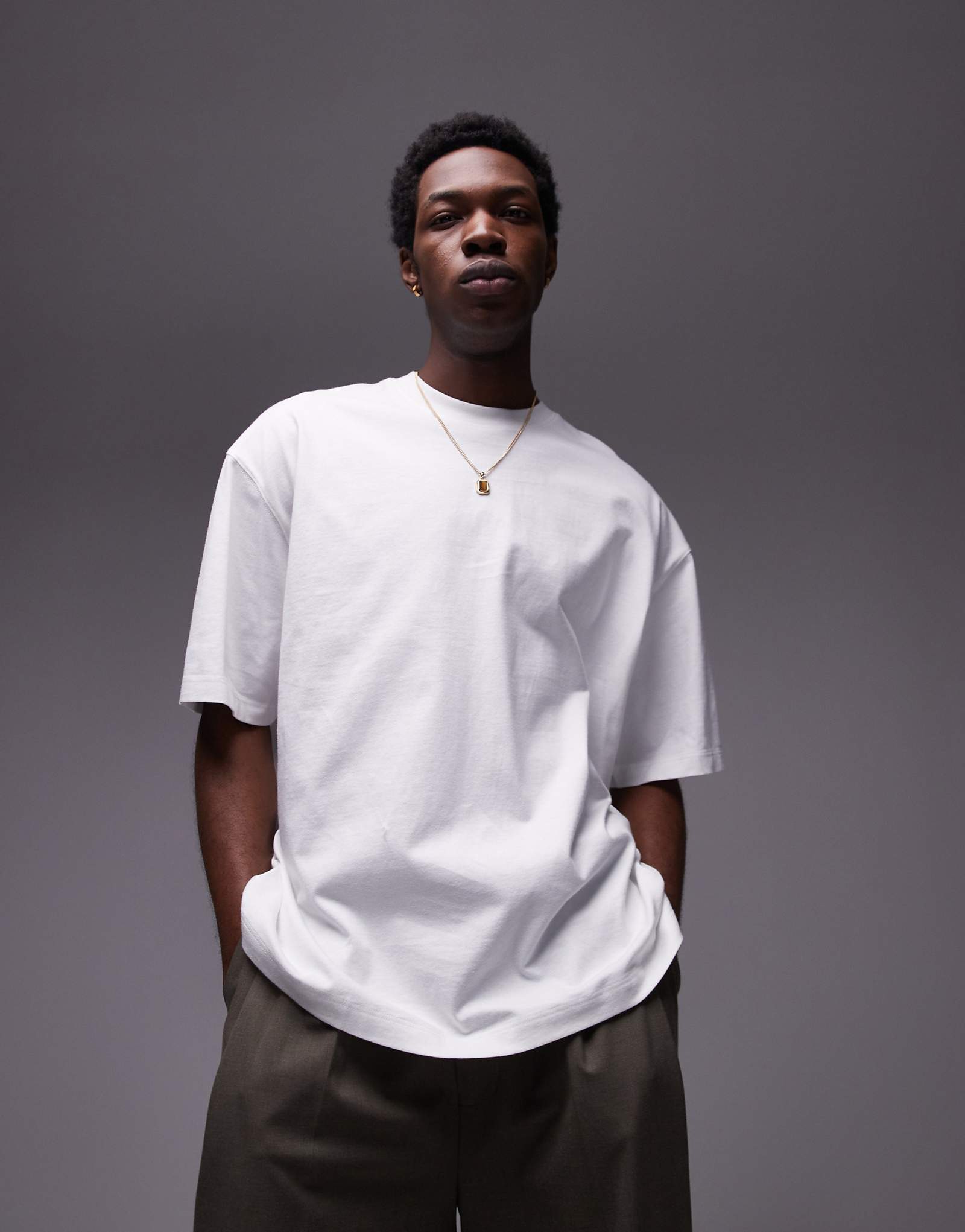 Topman extreme oversized fit t-shirt in white 4590₽