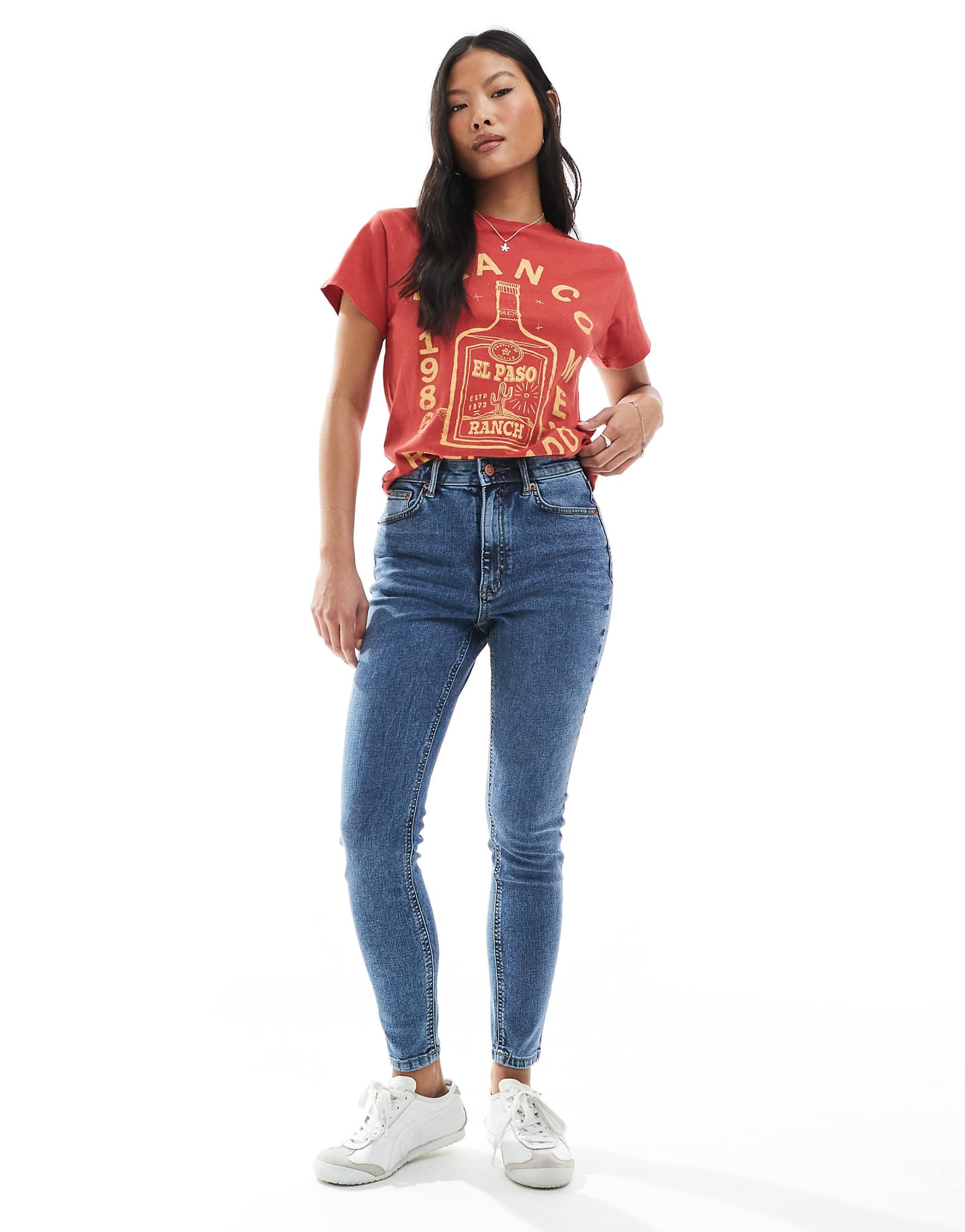 ASOS DESIGN Petite ultimate skinny jean in mid blue 2990₽