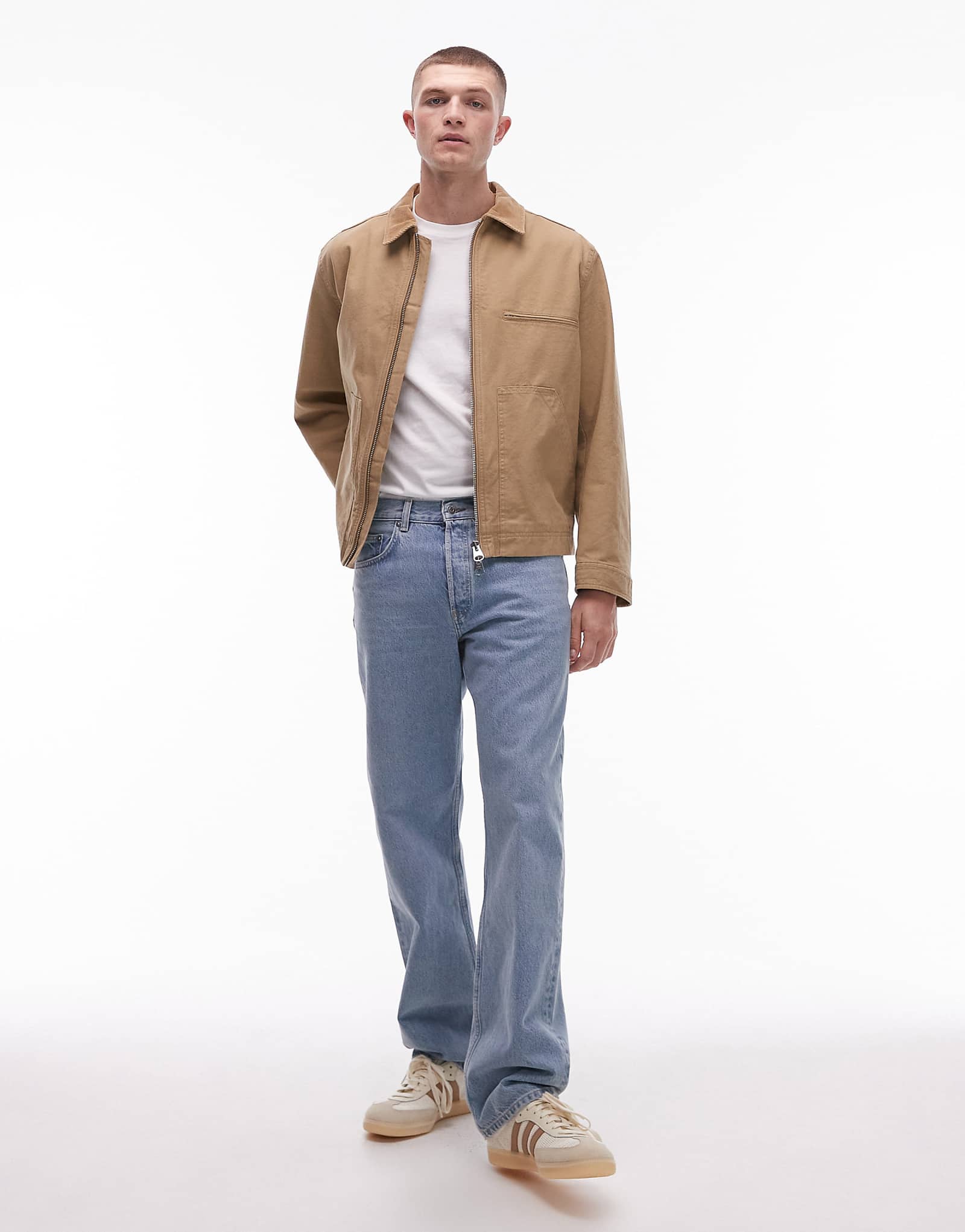 ARKET Ocean loose straight leg jeans in light wash blue 16890₽