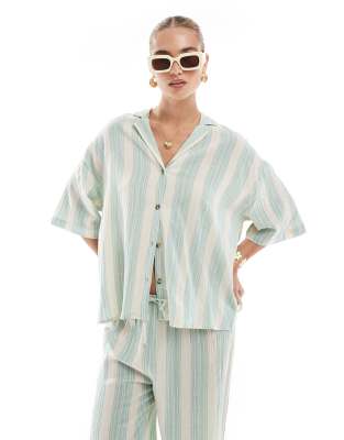 Пляжная рубашка Billabong sunny daze с коротким рукавом цвета island green - часть комплекта