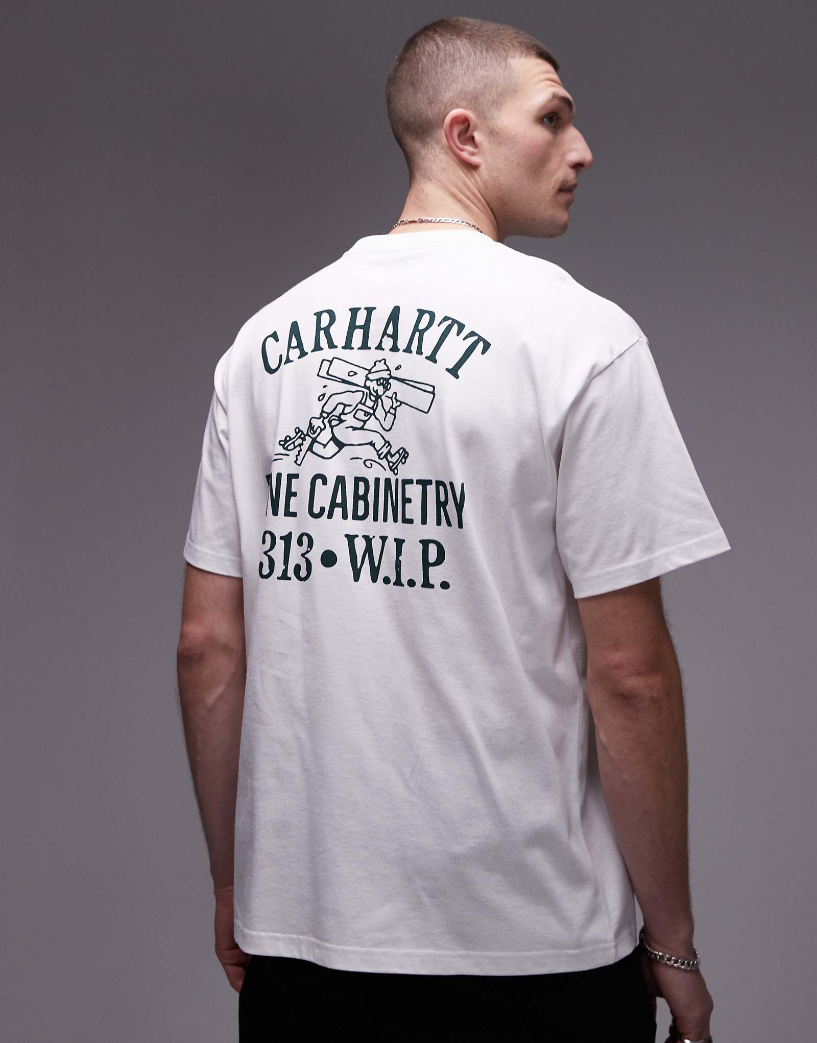 Carhartt WIP cabinetry graphic t-shirt in white 11790₽