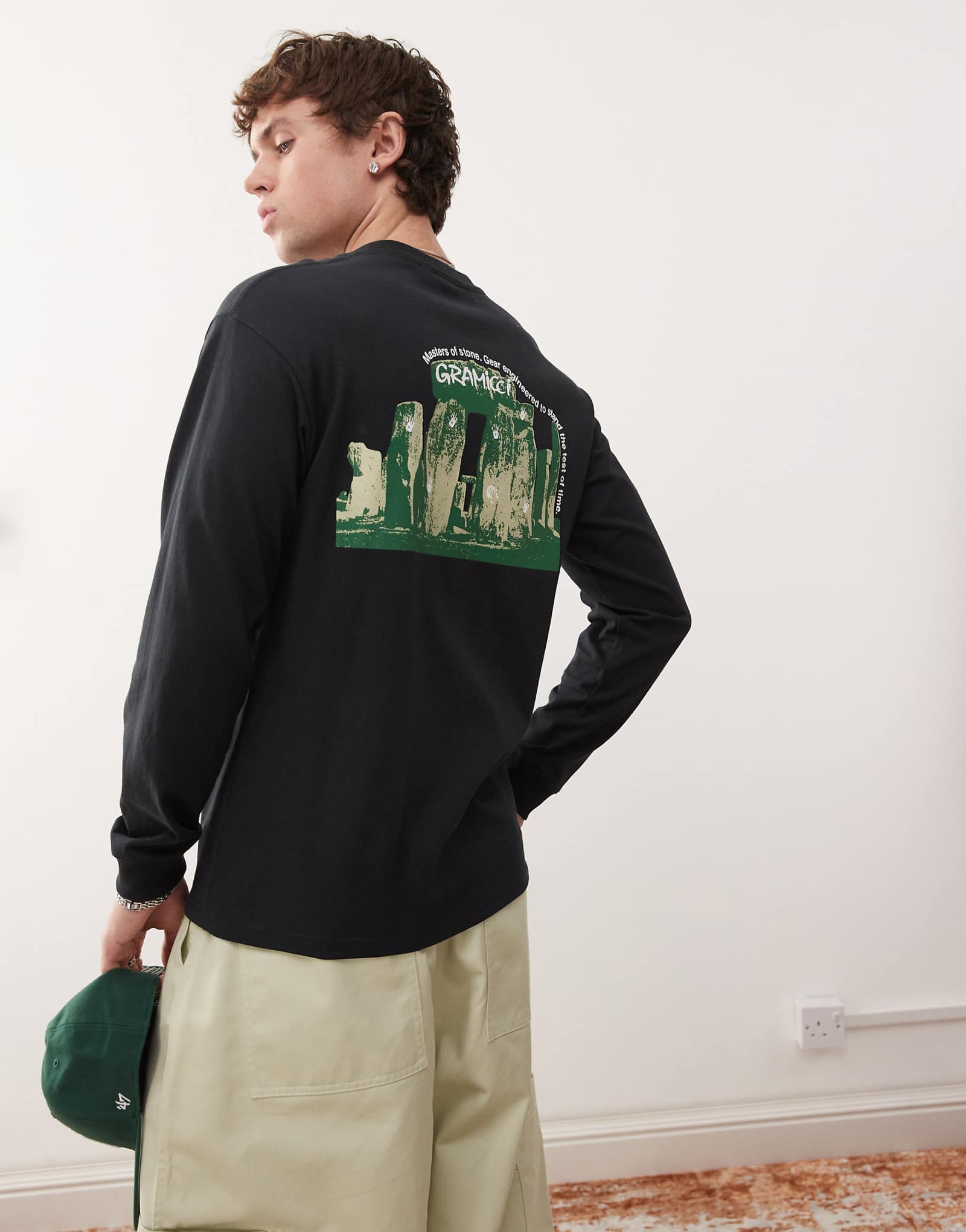 Gramicci Stonehenge long sleeve T-shirt in black