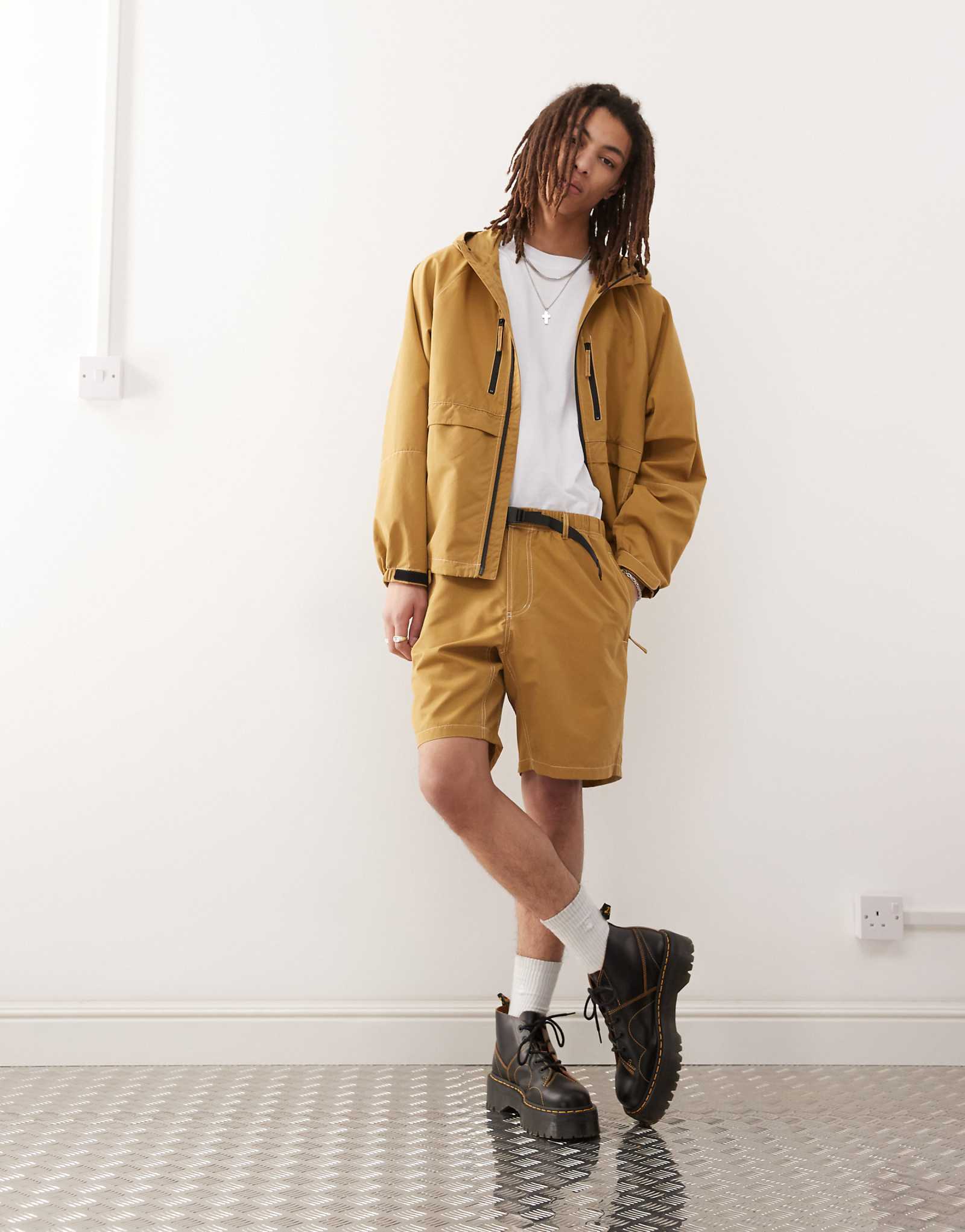 Gramicci Sonora shorts in tan - part of a set