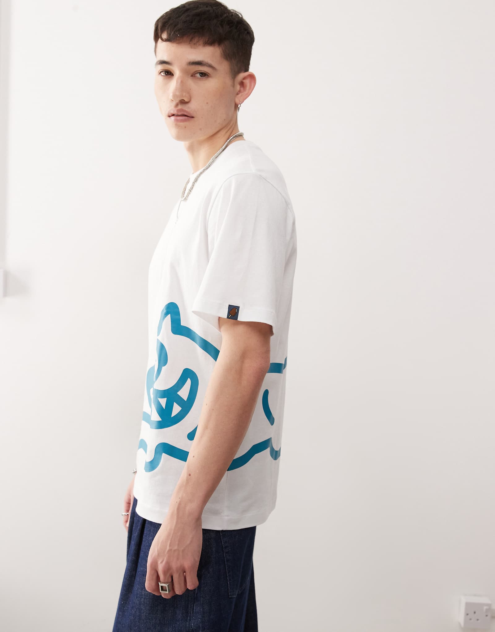 ICECREAM running dog heavyweight t-shirt in white