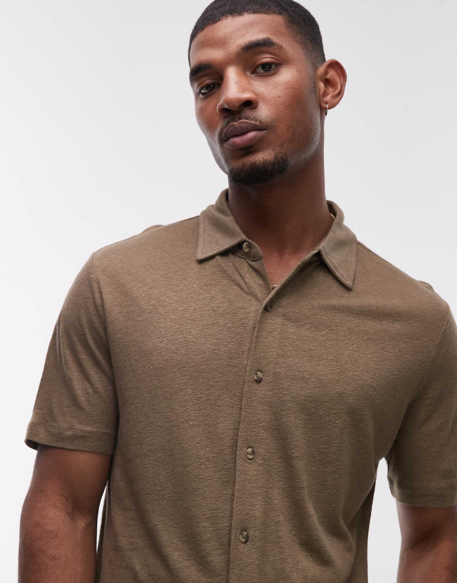 Mango jersey shirt in beige 7990₽