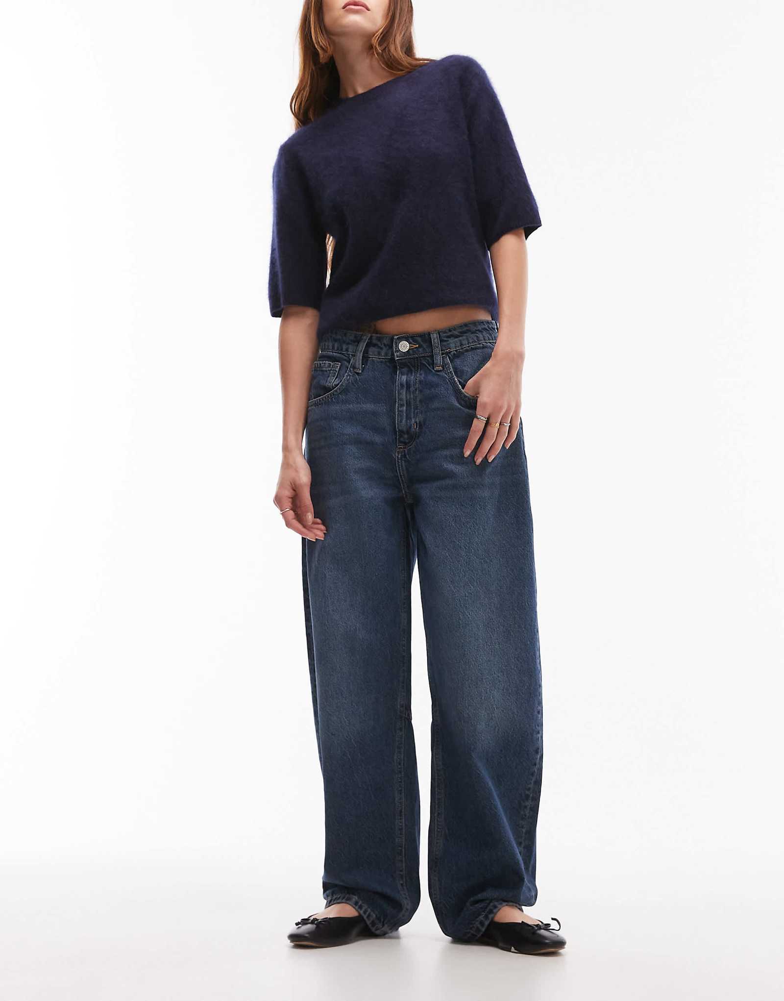 Mango Bet balloon leg jean in dark blue 9990₽