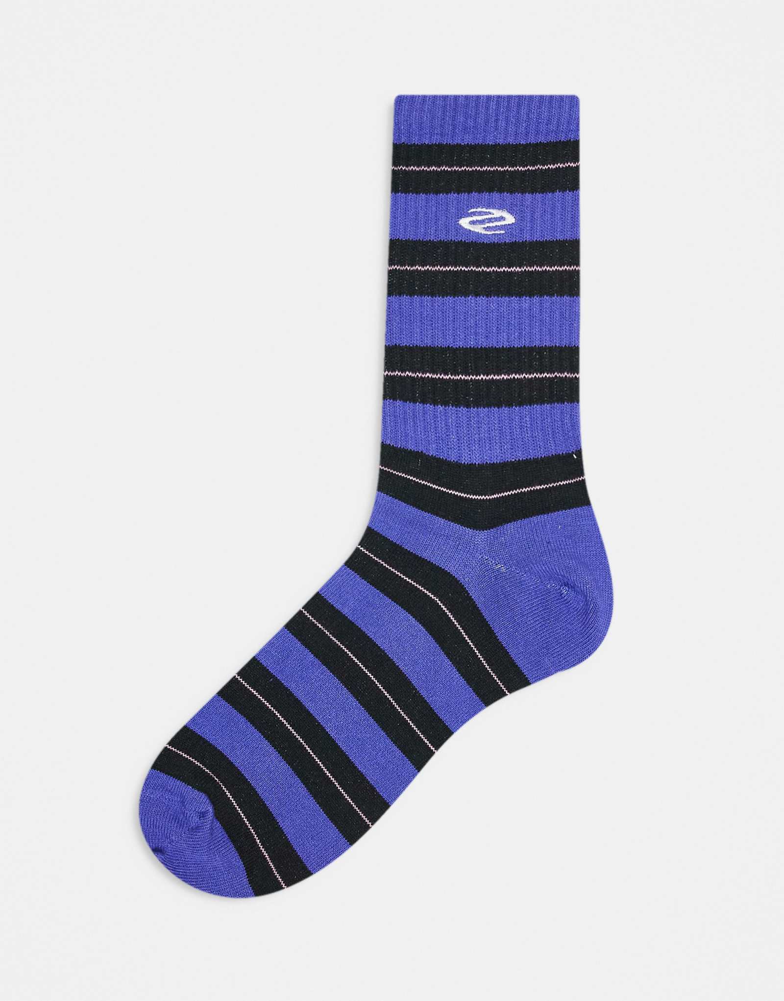 Weekday sports socks in purple stripe 2690₽