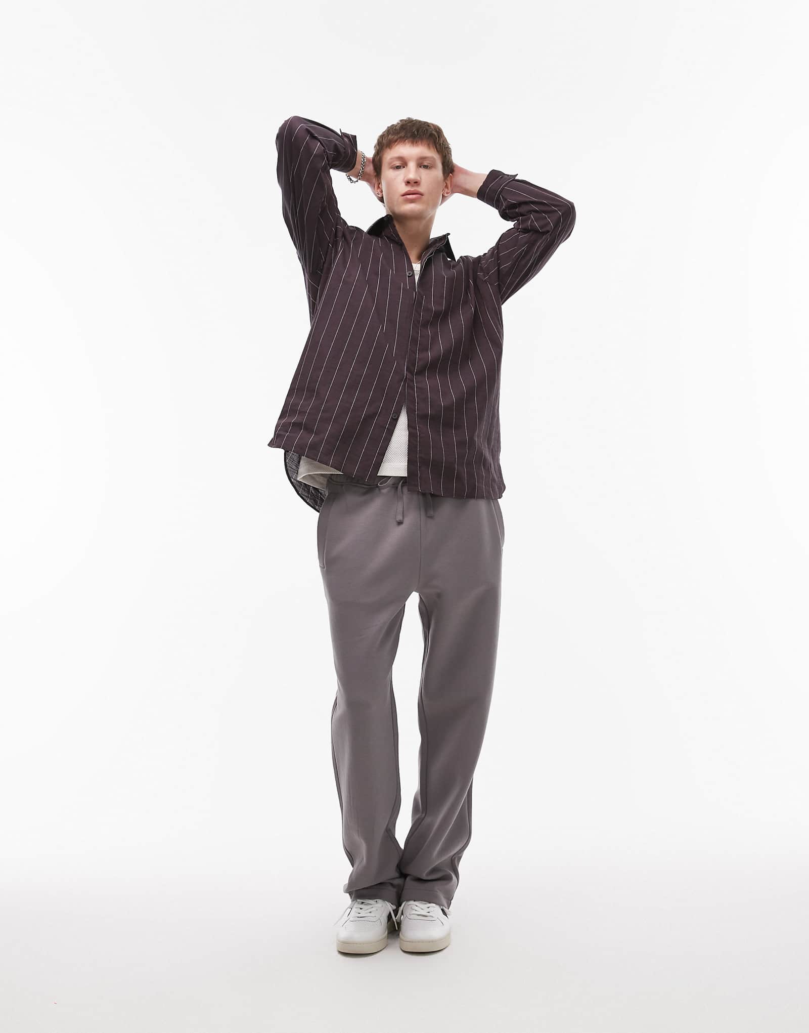 Topman baggy fit sweatpants in charcoal 6690₽