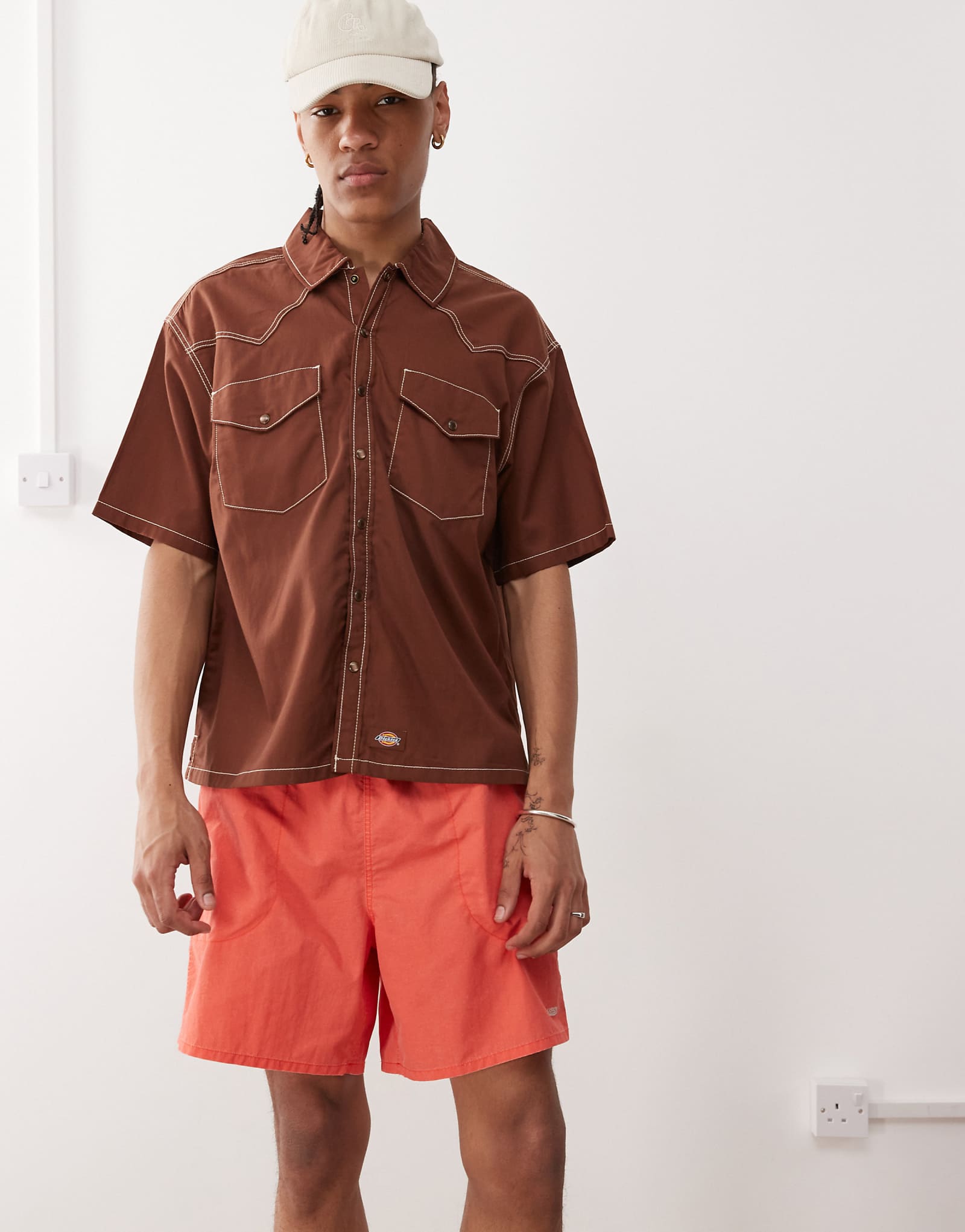 COLLUSION swim shorts in washed orange 3790₽