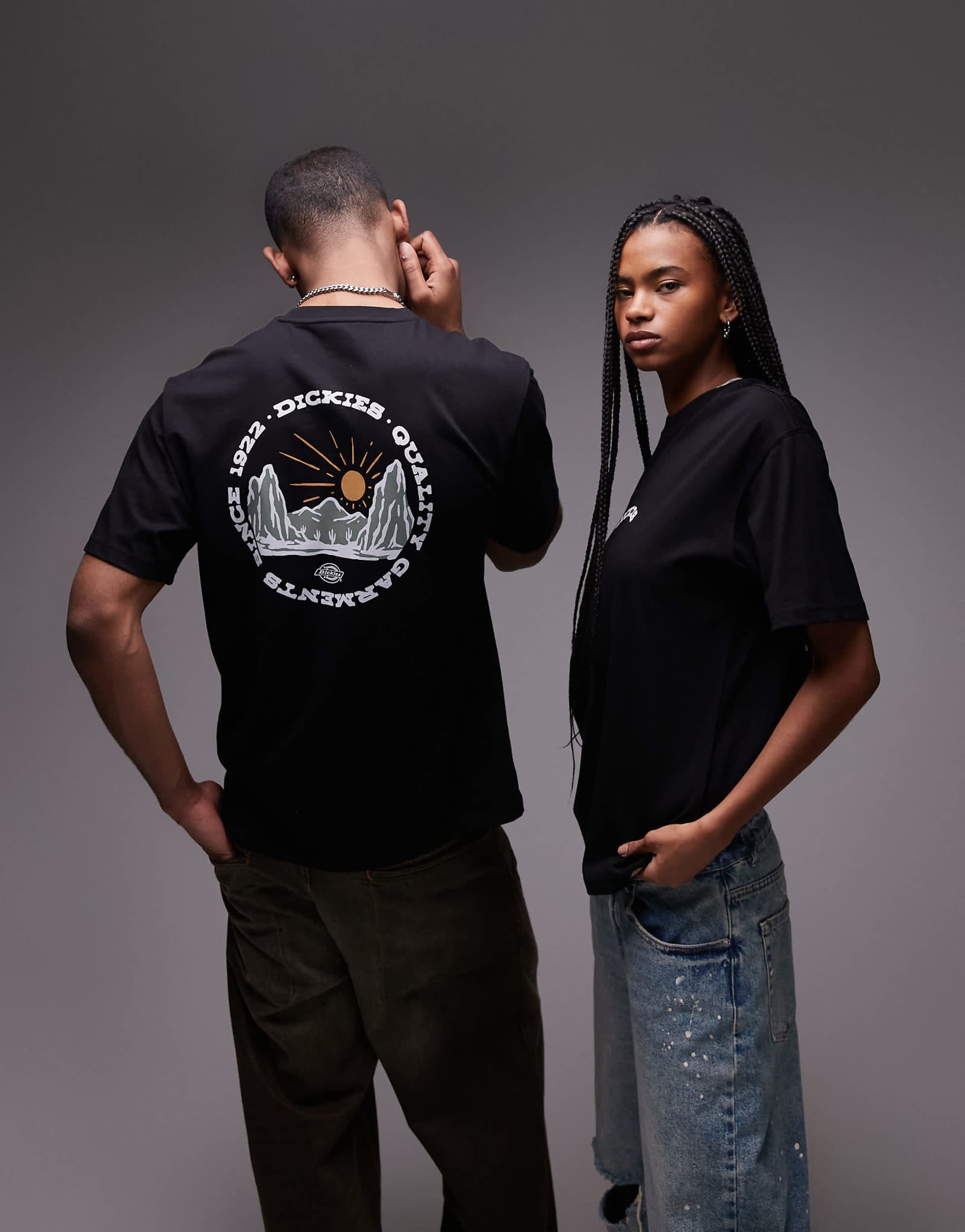 Dickies Outdoor back print graphic T-shirt in black