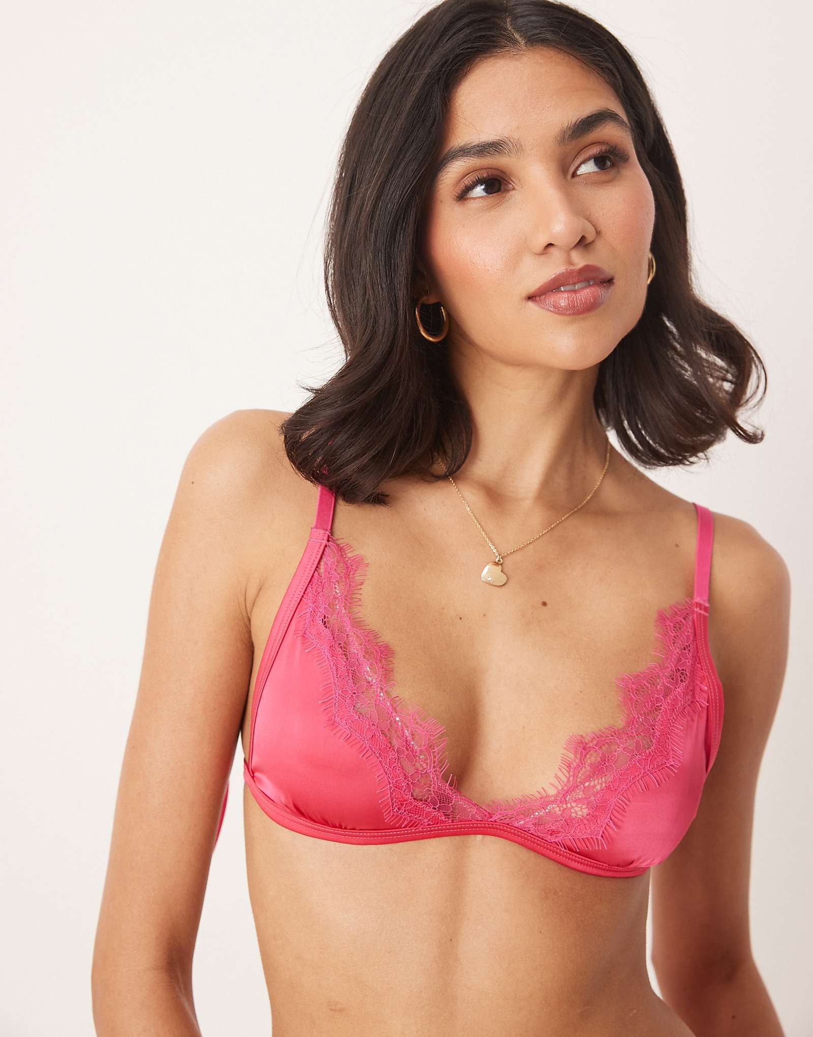 Kat The Label Sorrento bralette in hot pink