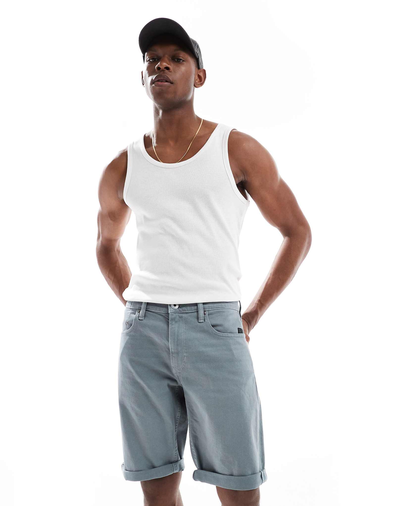 G-Star mosa denim shorts in sage 27790₽