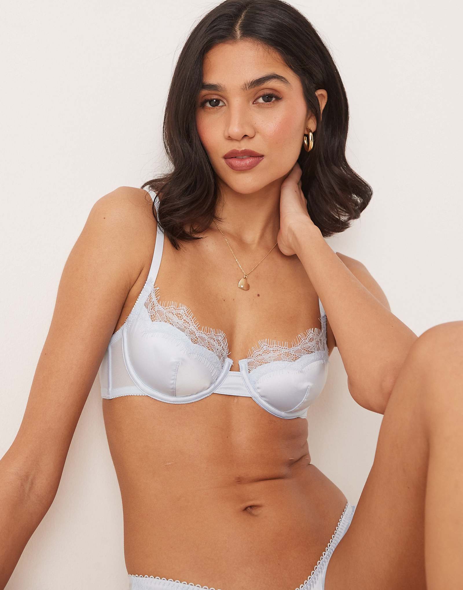 Kat The Label Sorrento underwired bra in ice blue