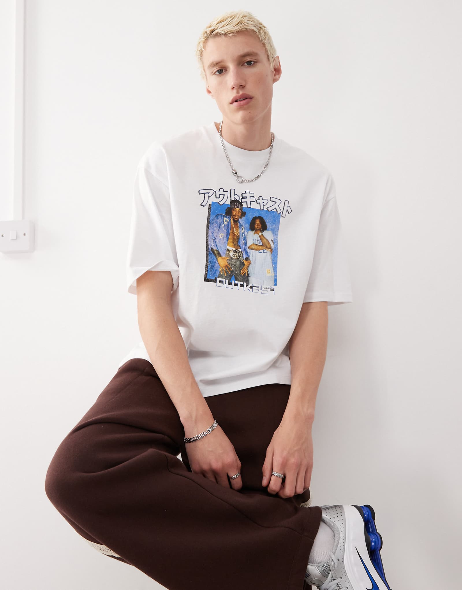 COLLUSION boxy skater festival T-shirt with photographic official OUTKAST print 7290₽