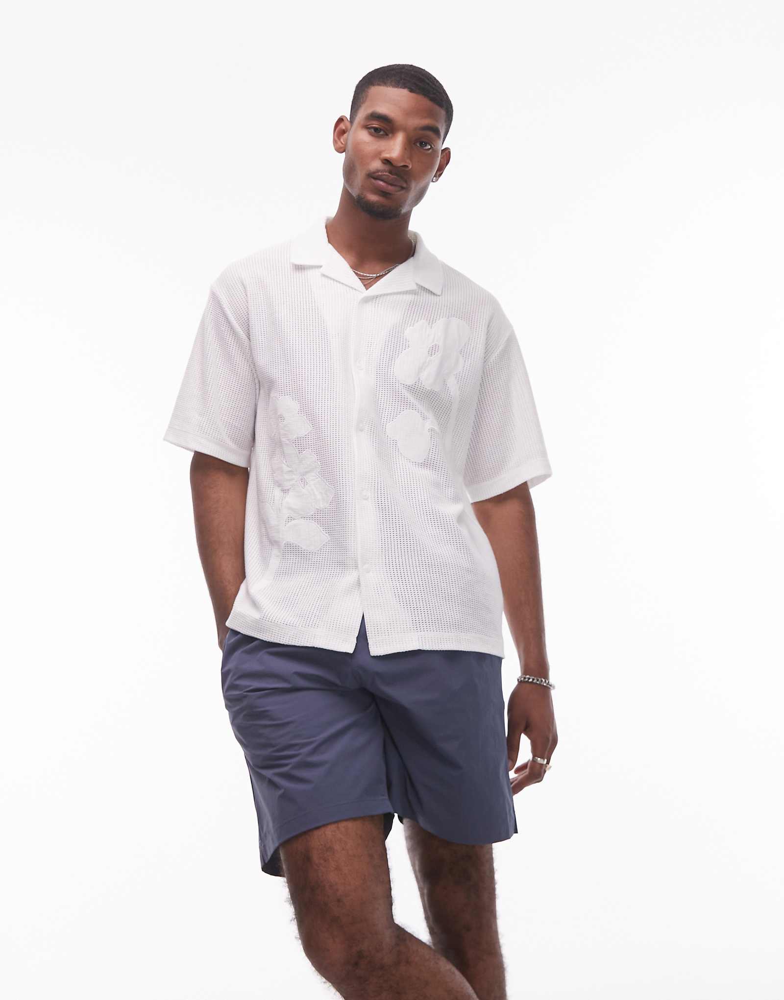 ARKET mid length drawstring swim shorts in mid blue 11290₽