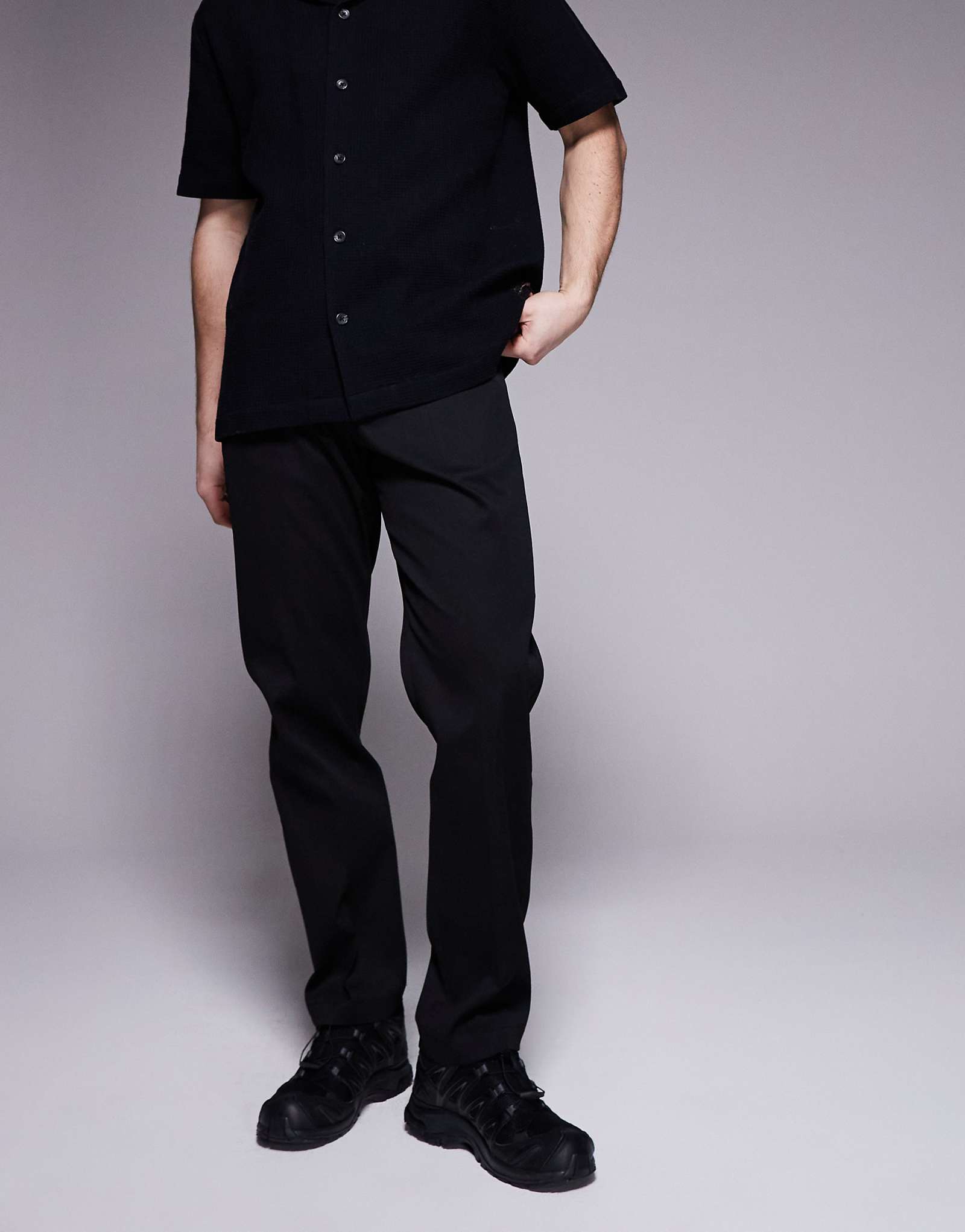 Sixth June relaxed pull-on pants in black 11090₽
