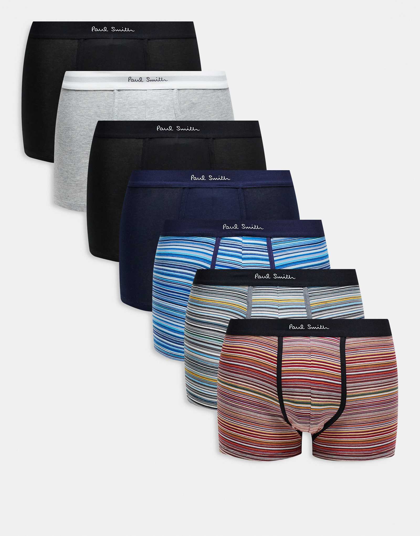 Paul Smith 7 pack logo trunks in multi 23790₽