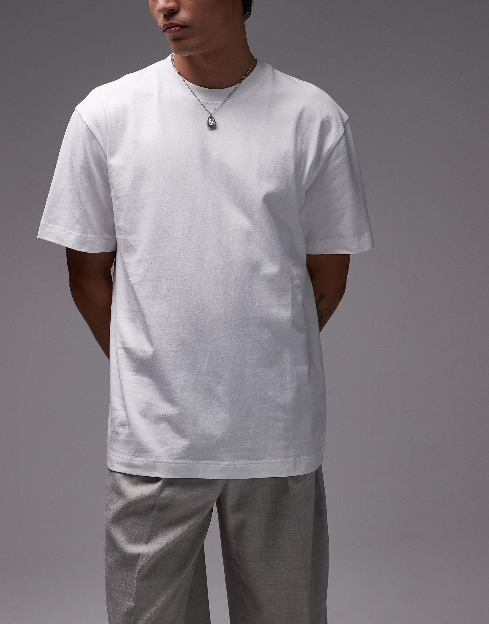 Topman 3-pack oversized fit T-shirts in white