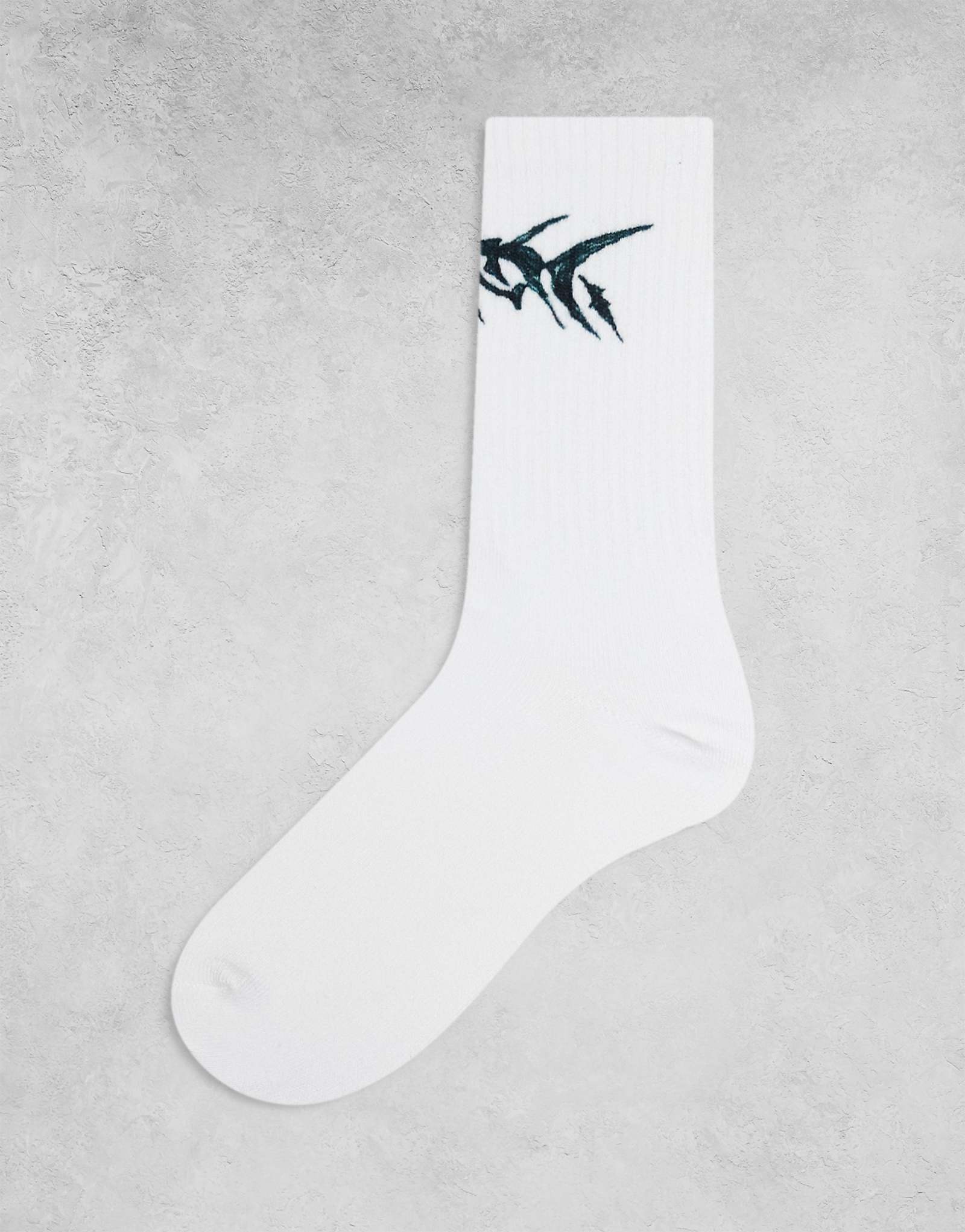 Weekday sport socks with graphic in white 2690₽