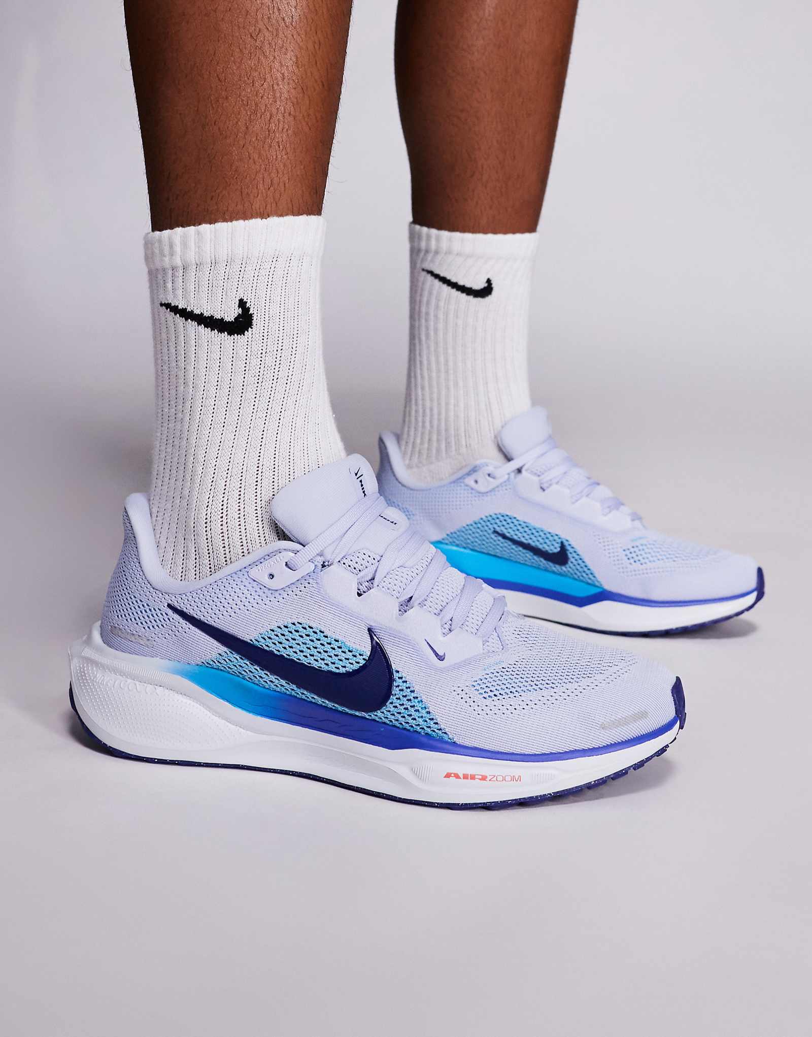 Nike Running Air Zoom Pegasus 41 sneakers in gray and blue 29590₽