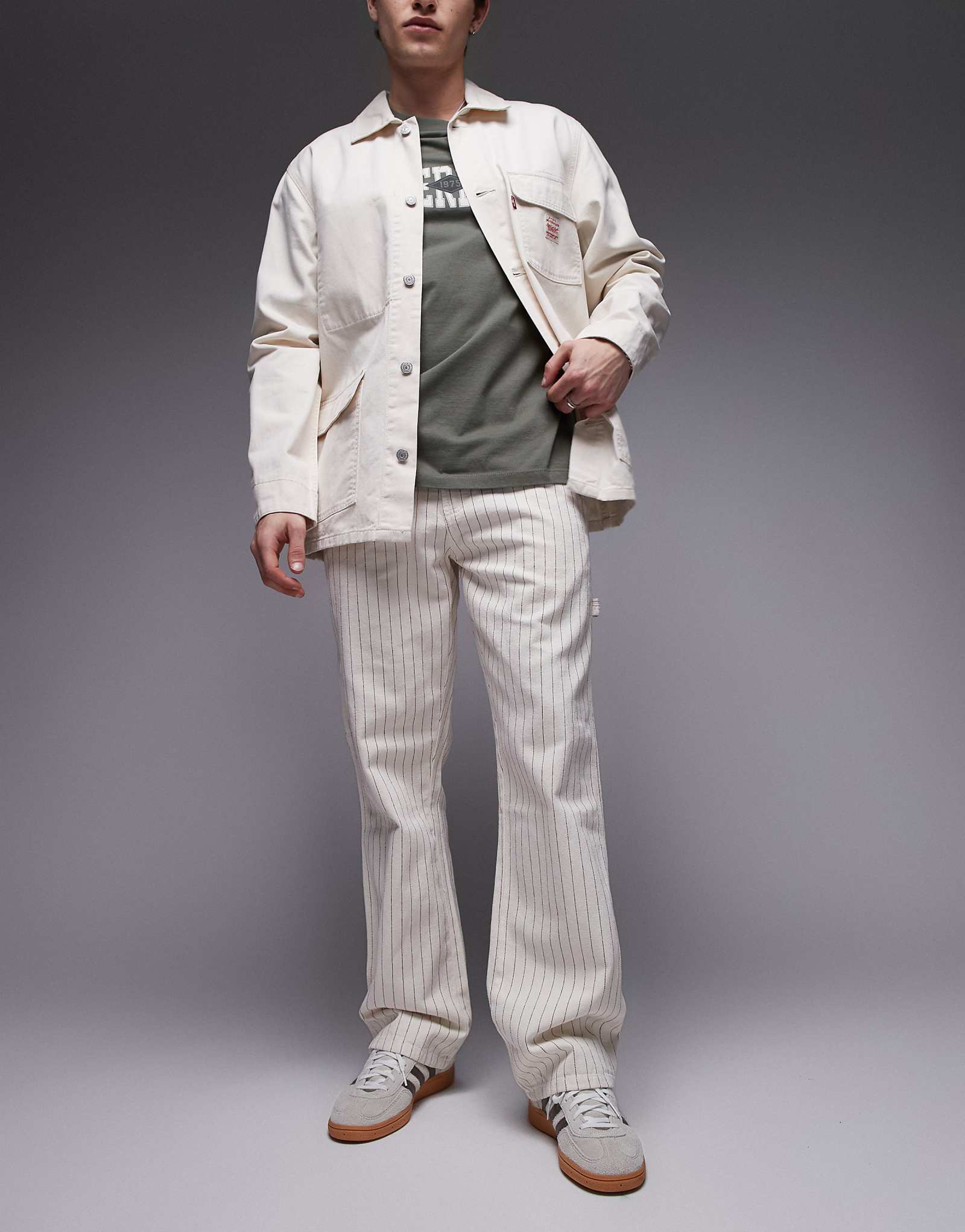 Dickies carpenter pants in off white 13290₽