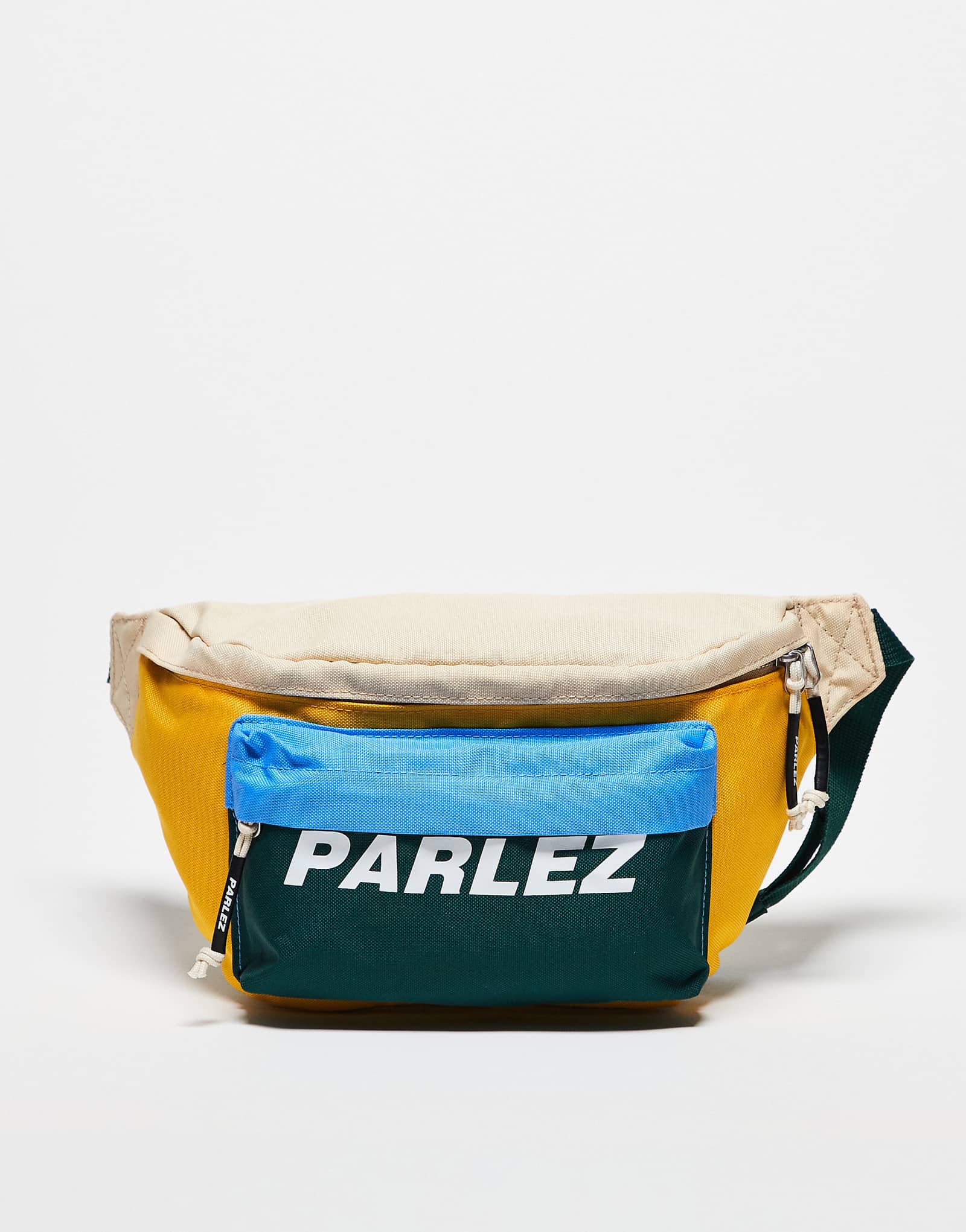 Parlez explorer logo detail contrast panel fanny pack in multi