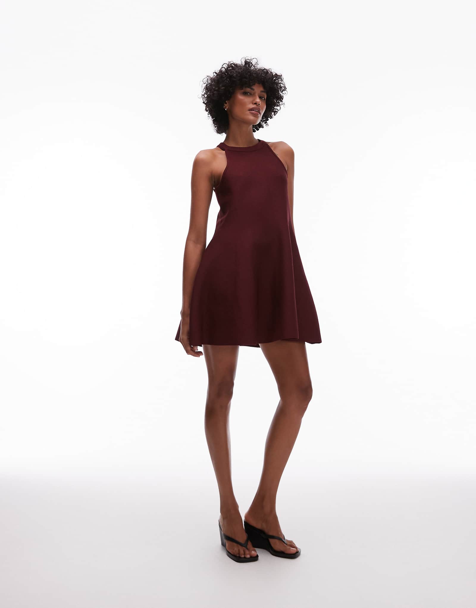 Mango fit and flare mini dress in cherry red 13290₽