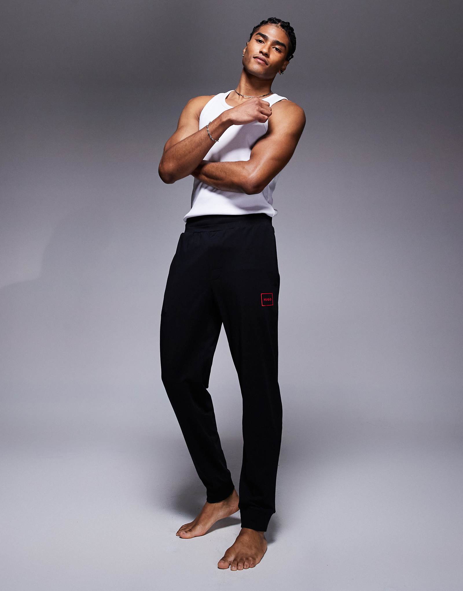 HUGO Bodywear Laze sweatpants in black