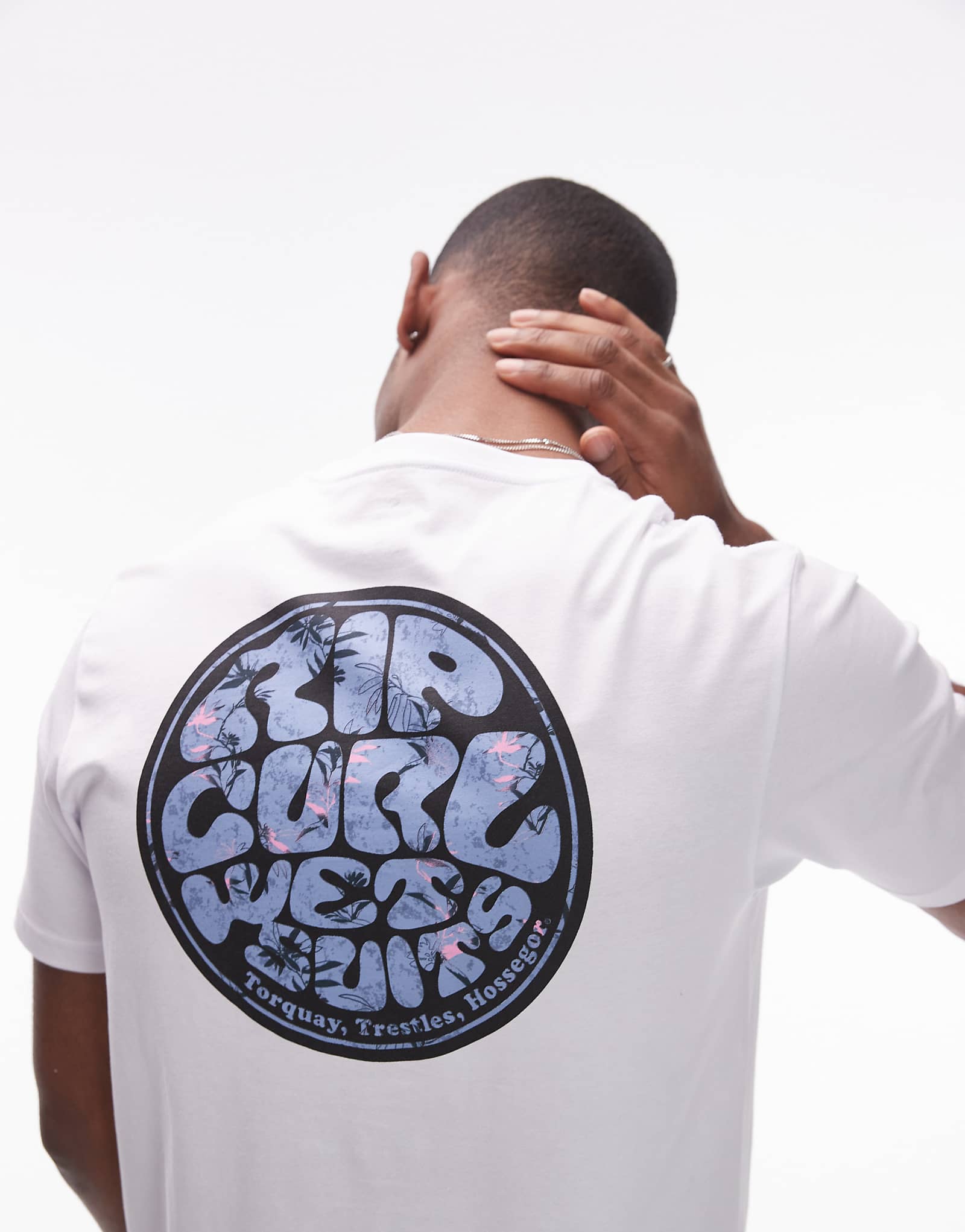 Ripcurl wettie passage icons T-shirt in white