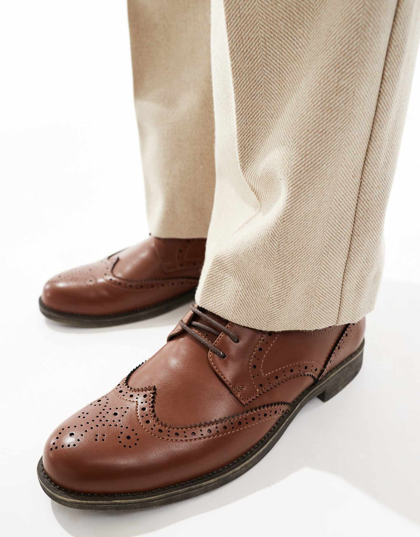 SEQWL Beatle oxford shoes in tan