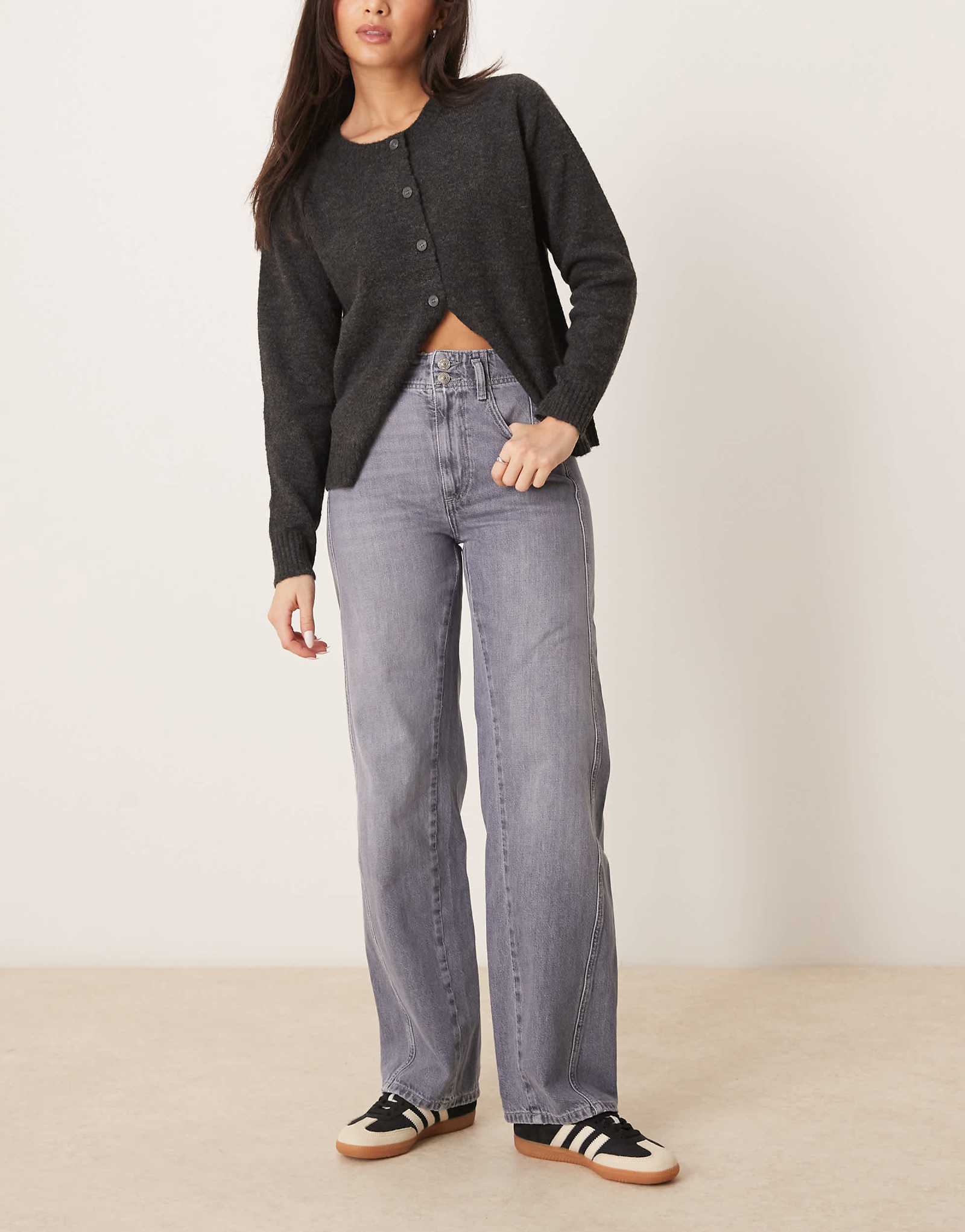 Free People aster straight leg jeans in slate 19990₽