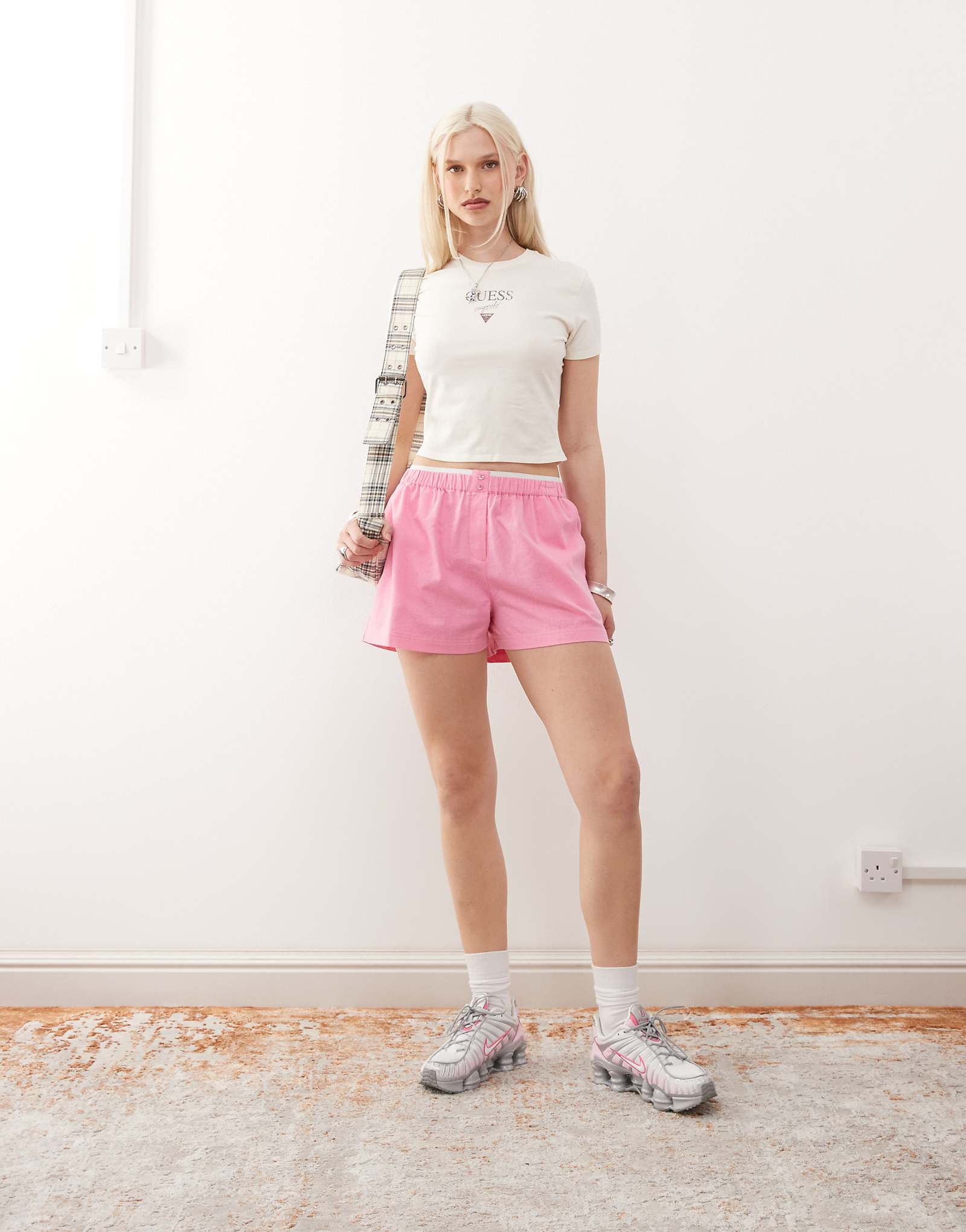 COLLUSION linen boxer short