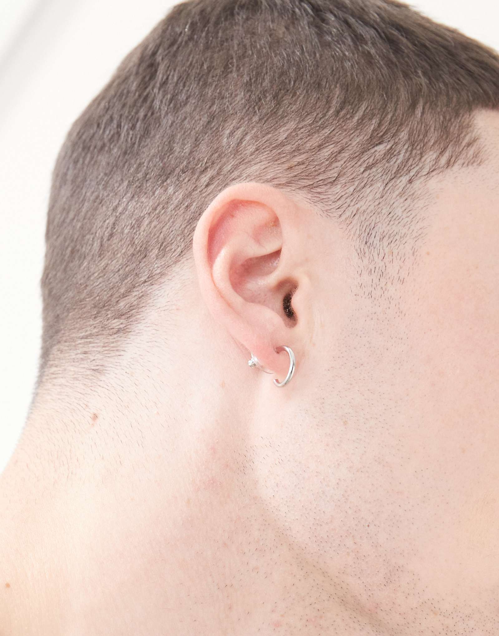 Faded Future stud hoop earrings in silver 2090₽