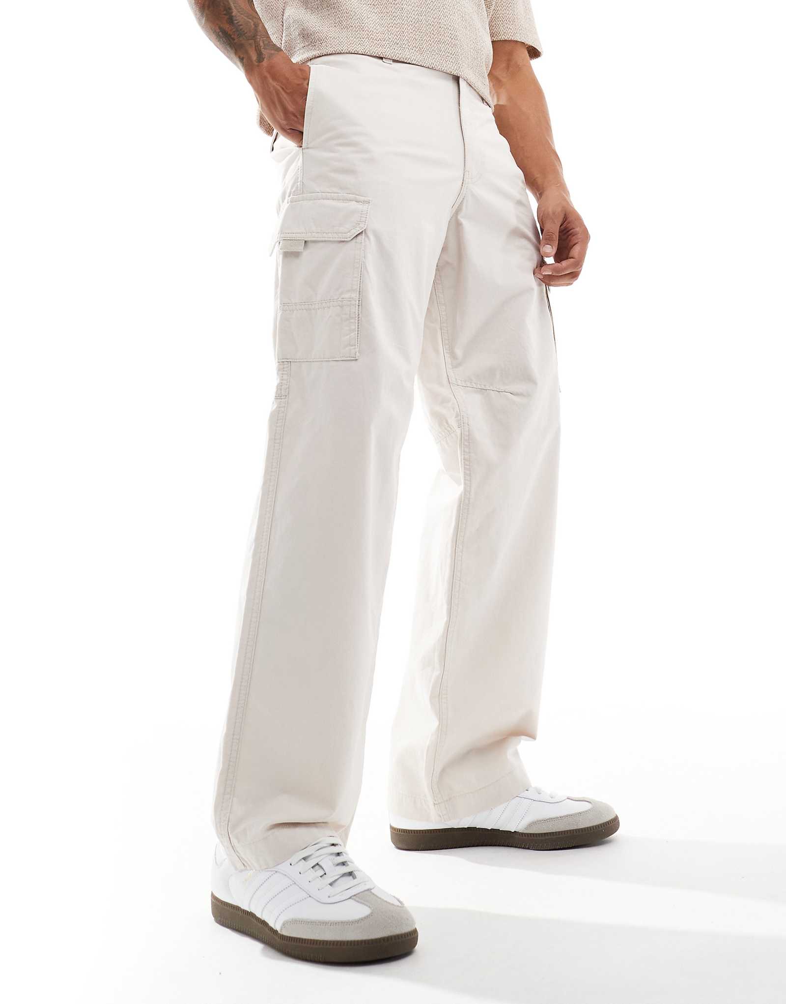 ADPT loose fit cargo pants in beige 8790₽