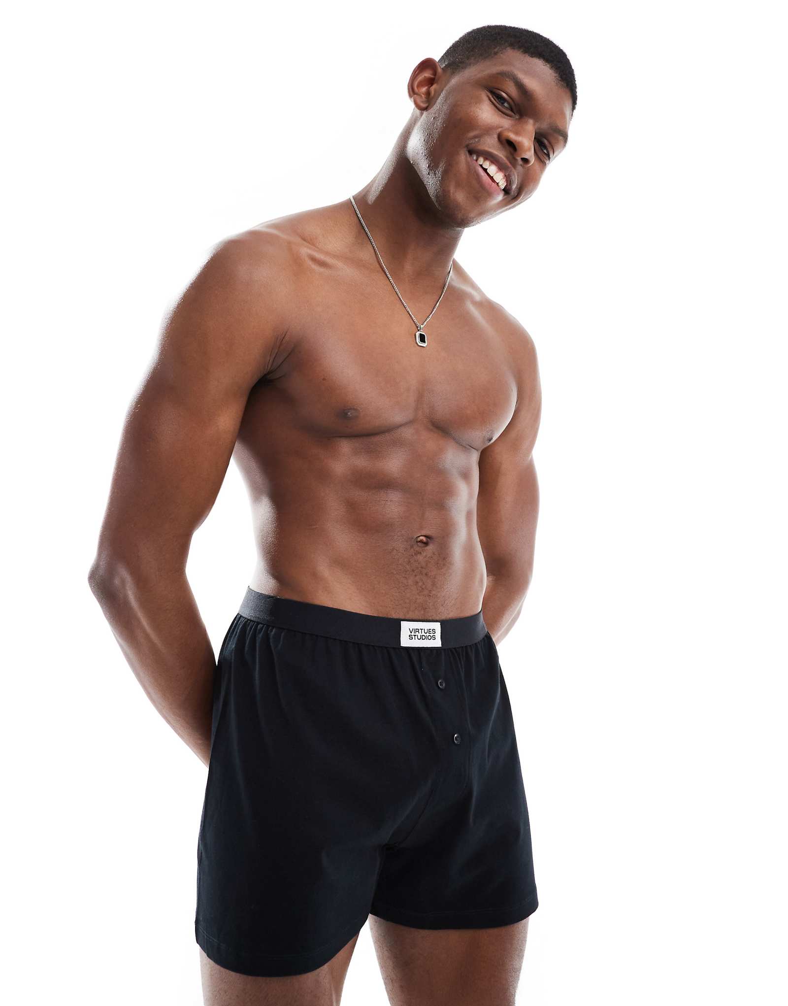 ASOS DESIGN boxers in black 2390₽